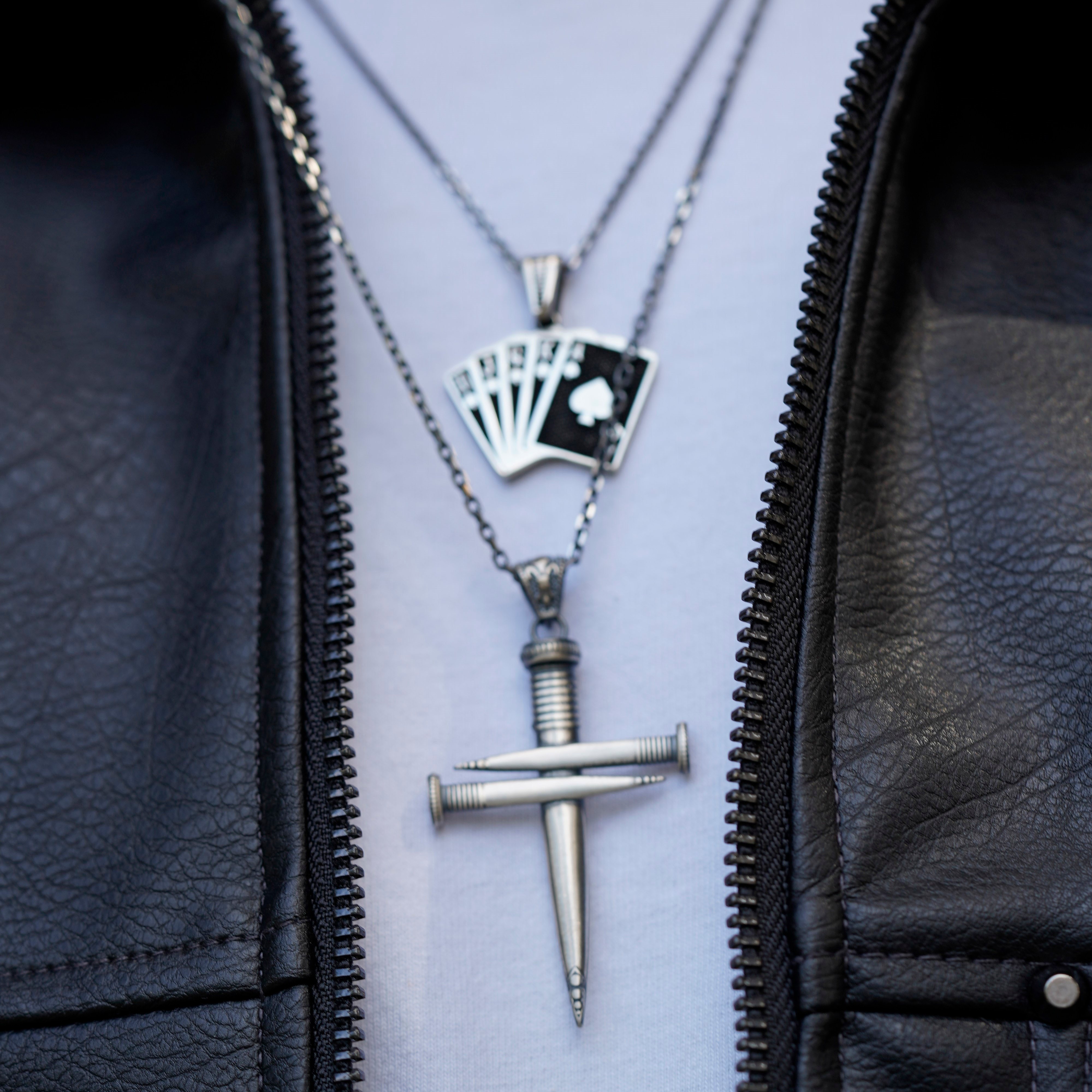 Luxury Wolf and Moon Necklace