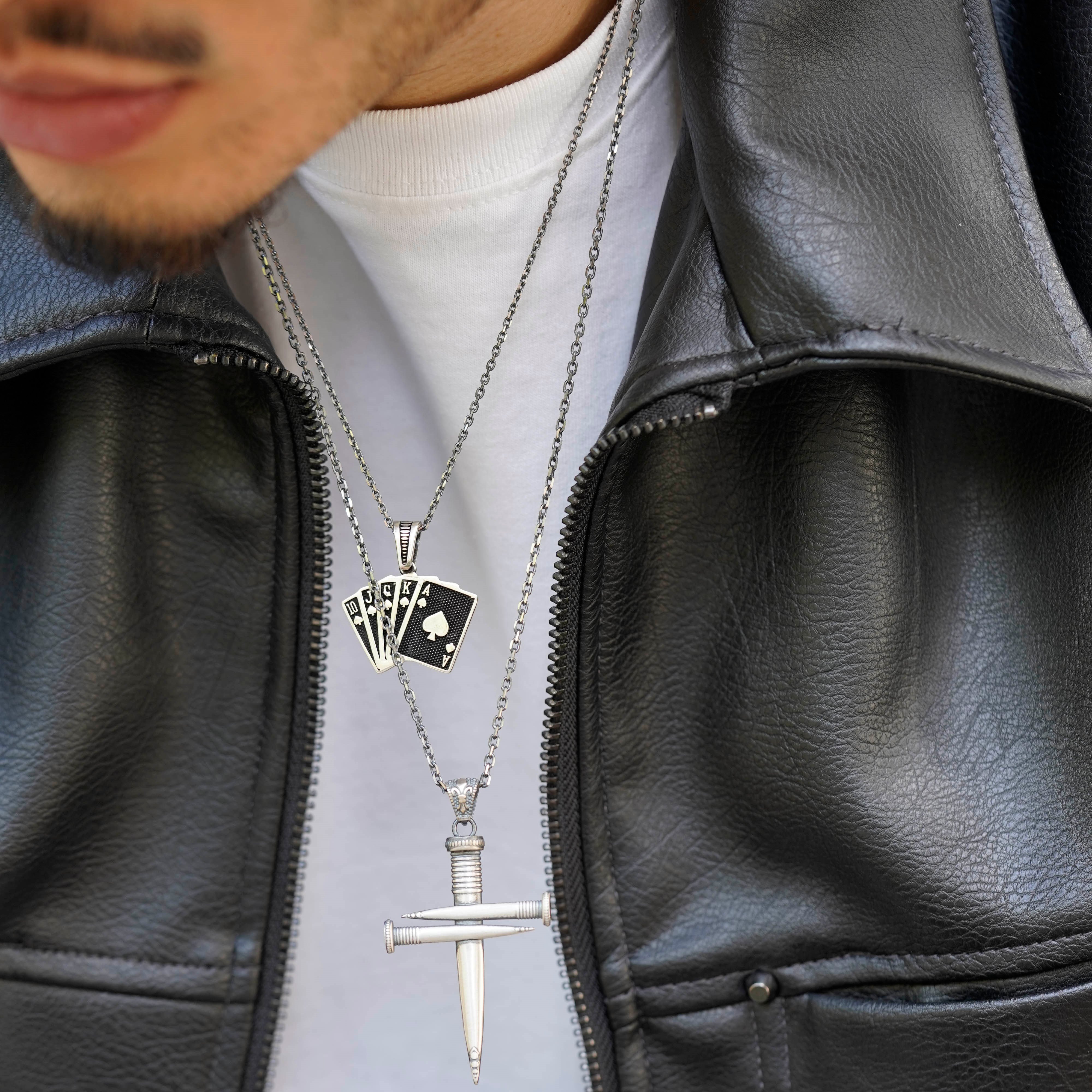 Luxury Wolf and Moon Necklace