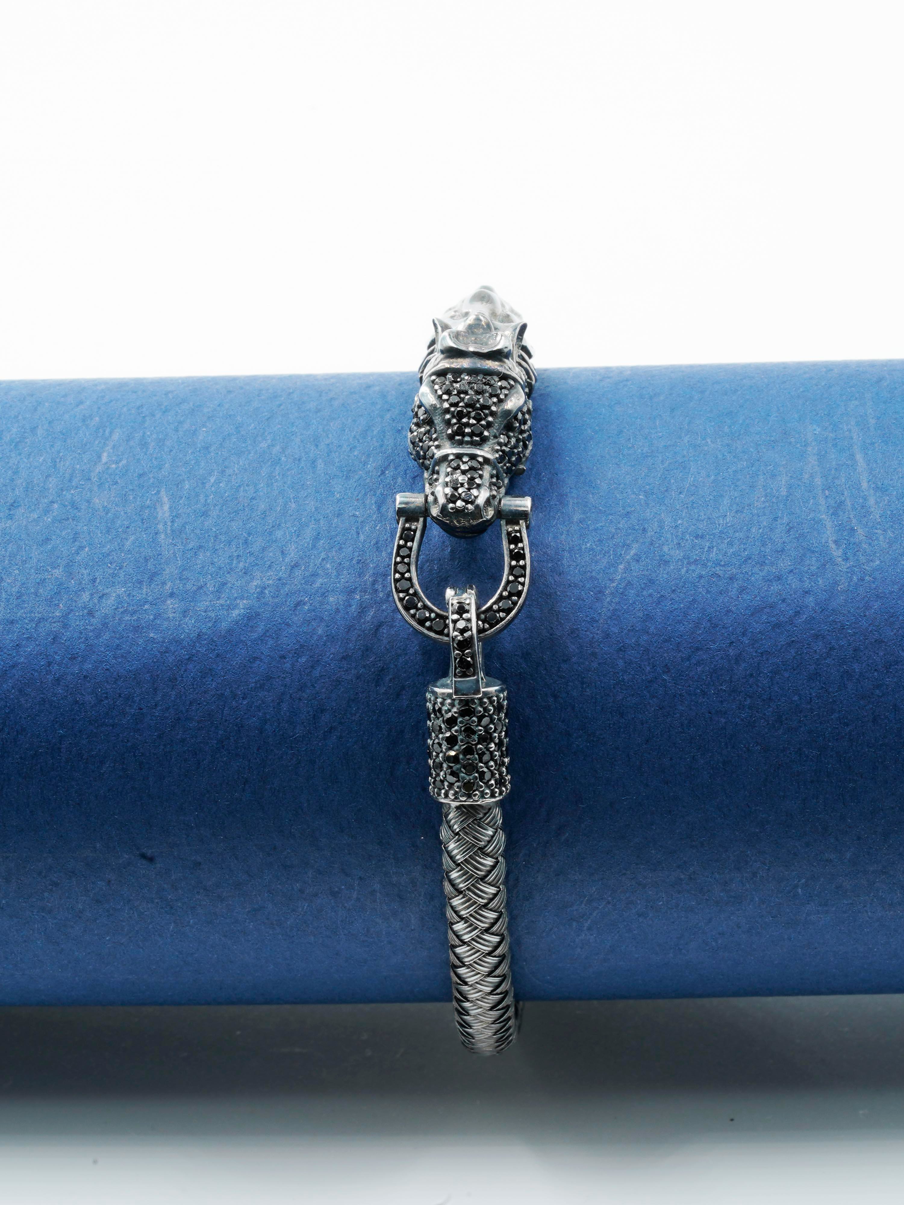 Premium Horseshoe & Dragon Bracelet
