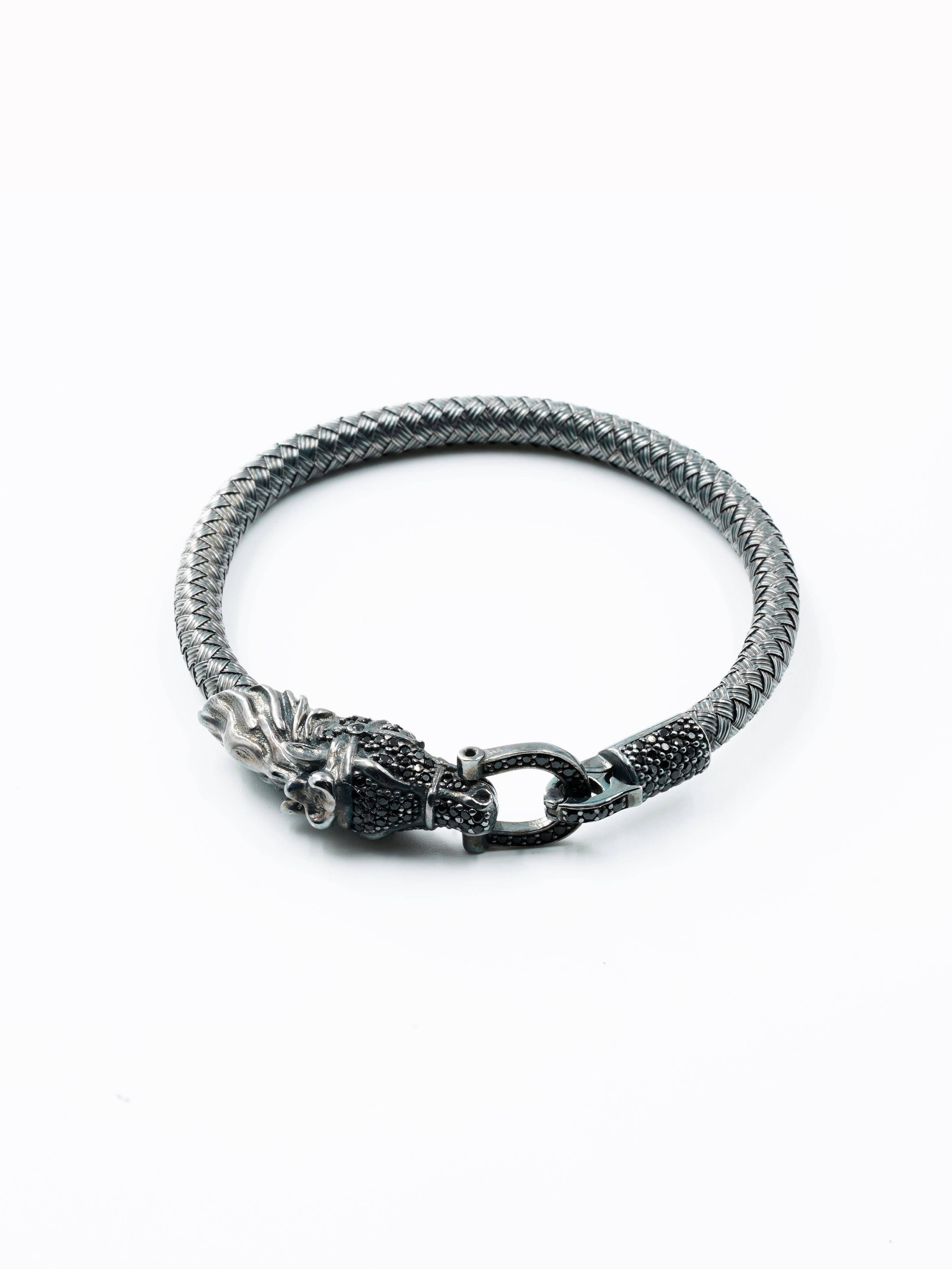 Premium Horseshoe & Dragon Bracelet