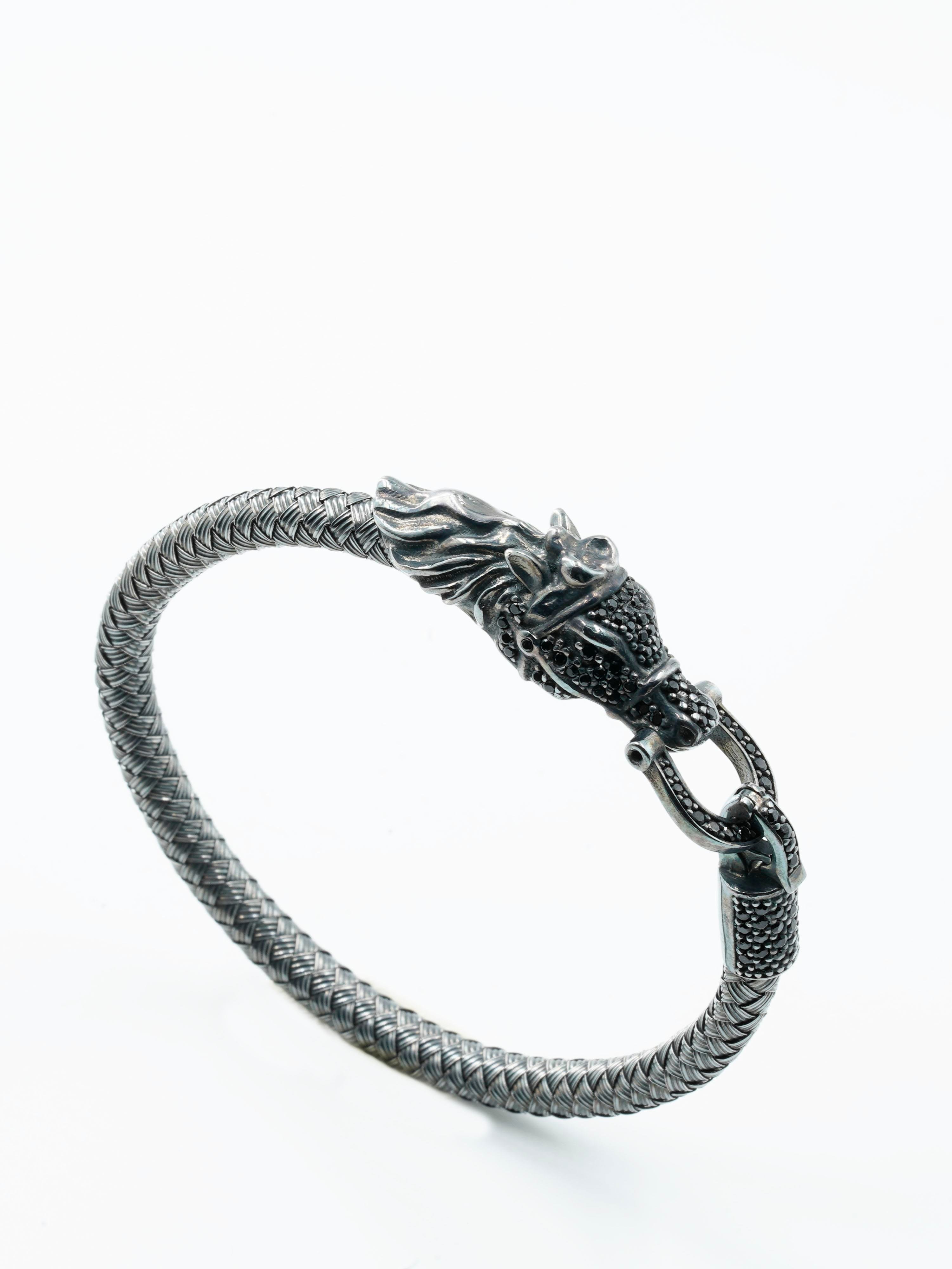 Premium Horseshoe & Dragon Bracelet