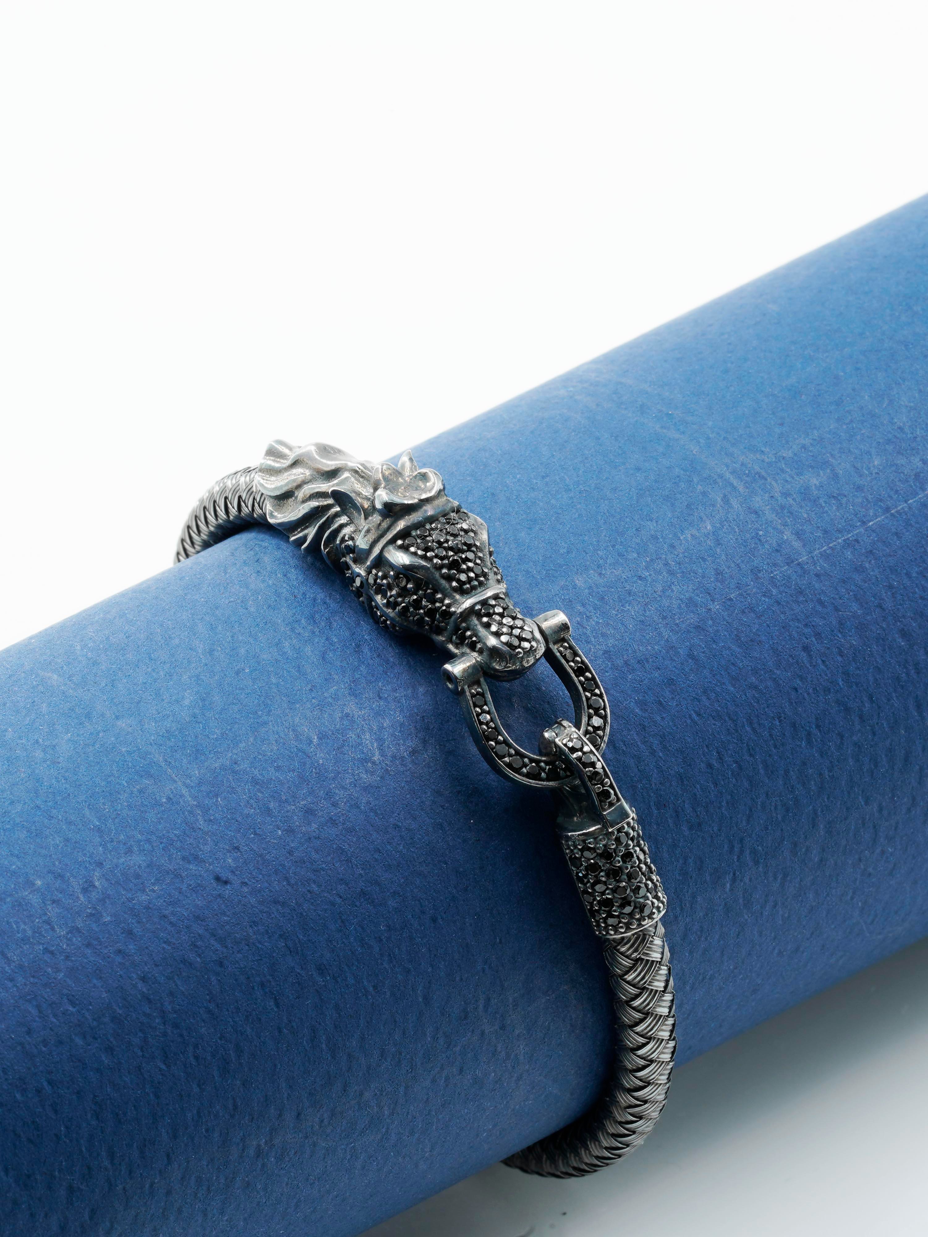 Premium Horseshoe & Dragon Bracelet