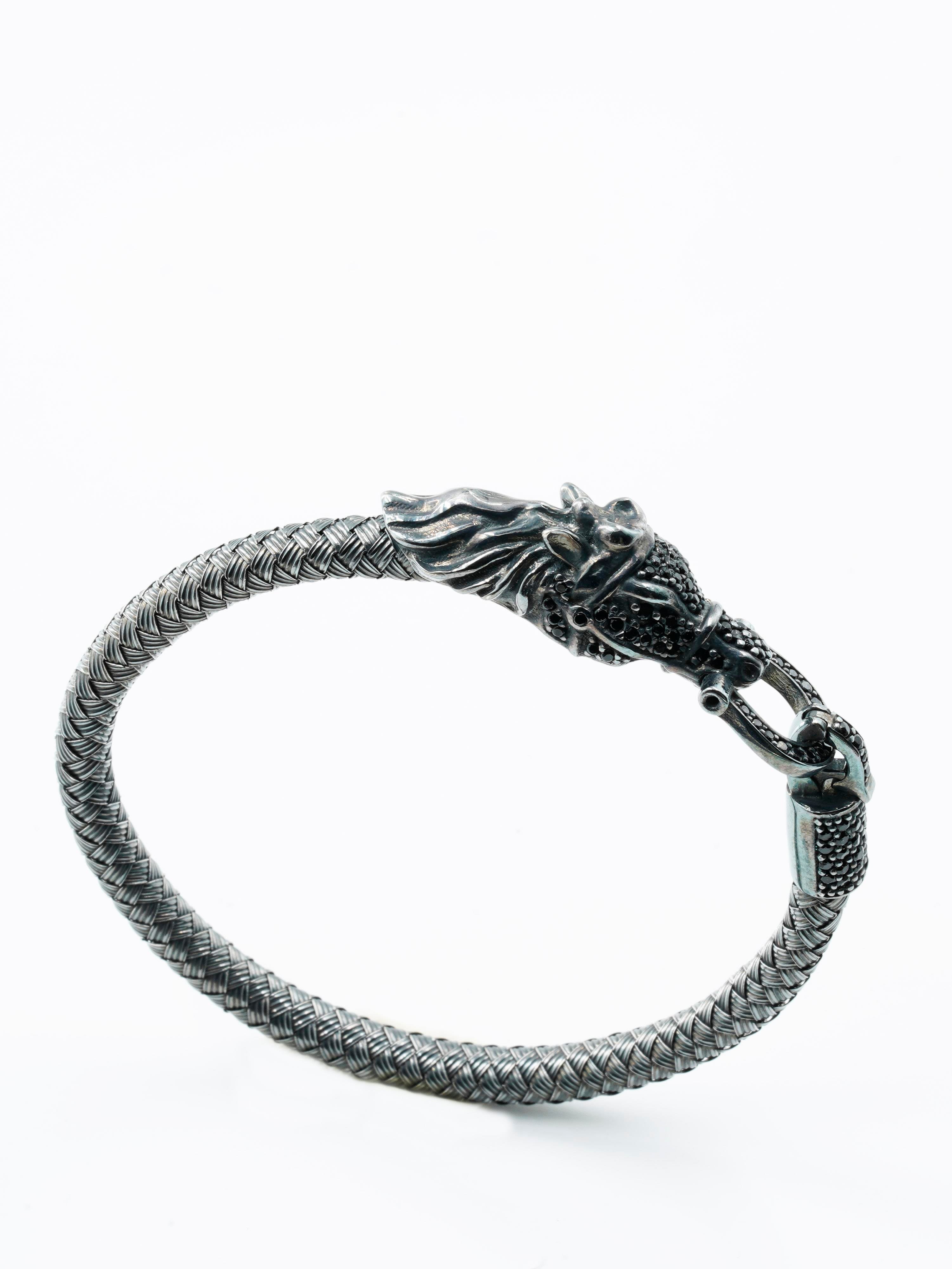Premium Horseshoe & Dragon Bracelet