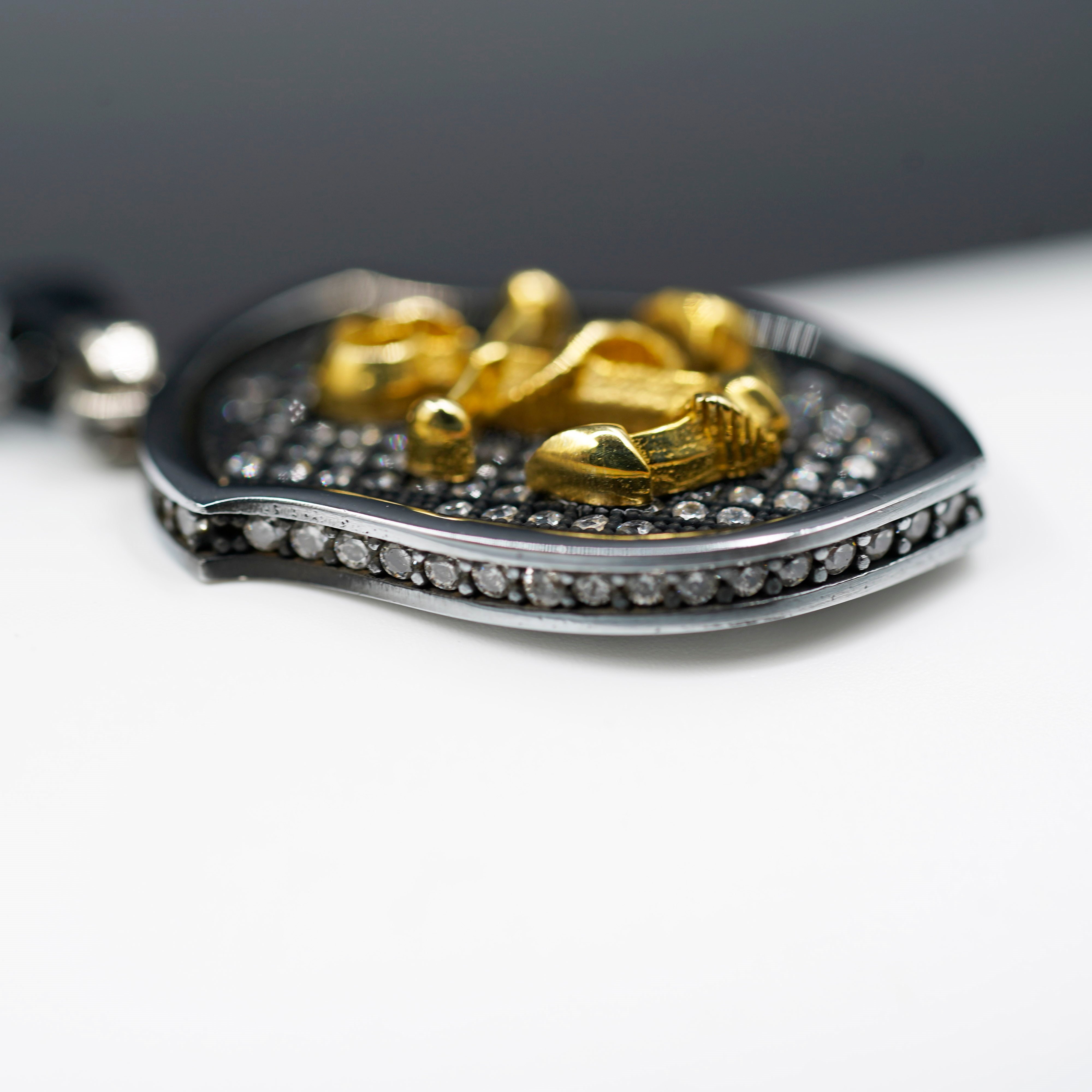 Premium Stones Anchor Necklace