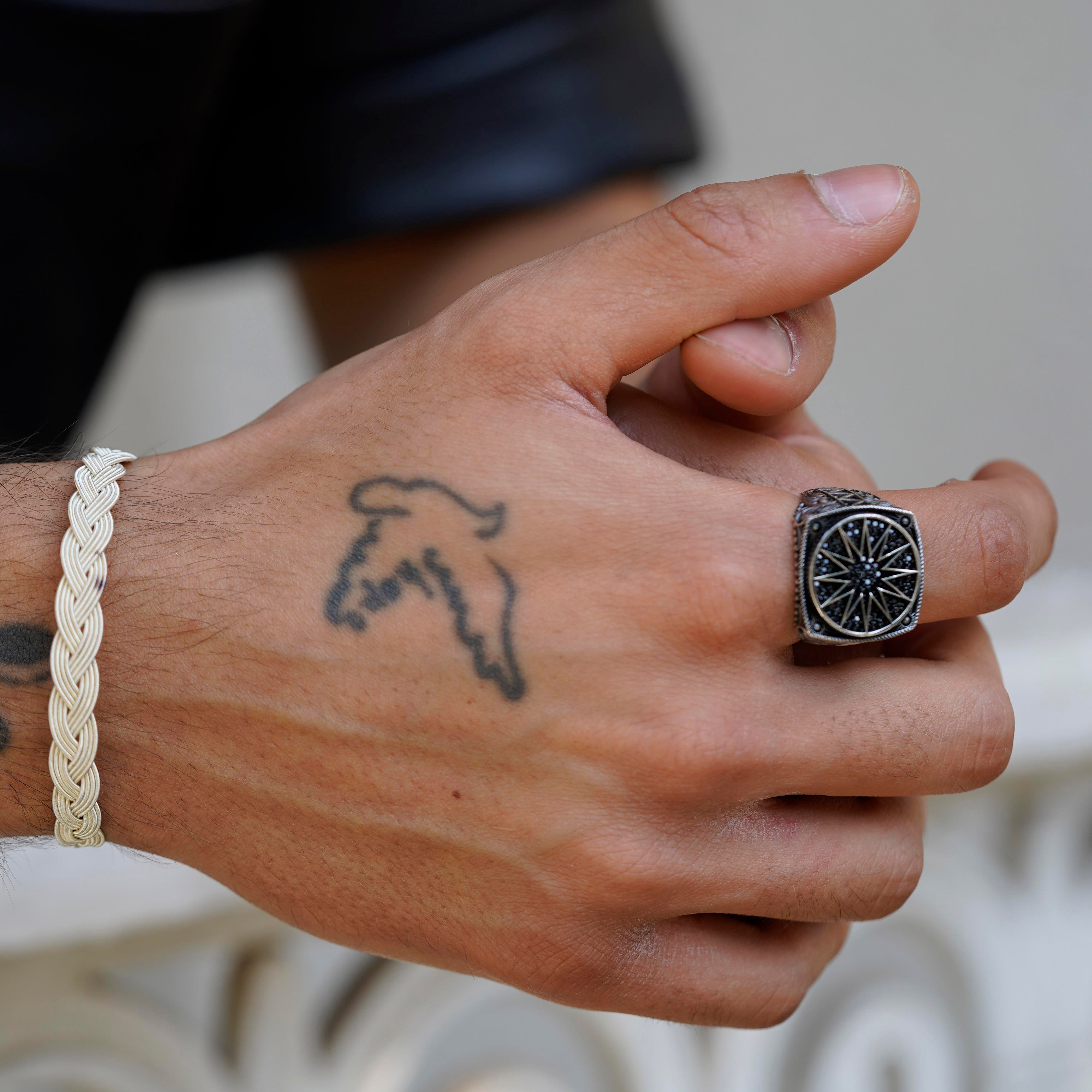 Royal Braid, White, Unisex Bracelet