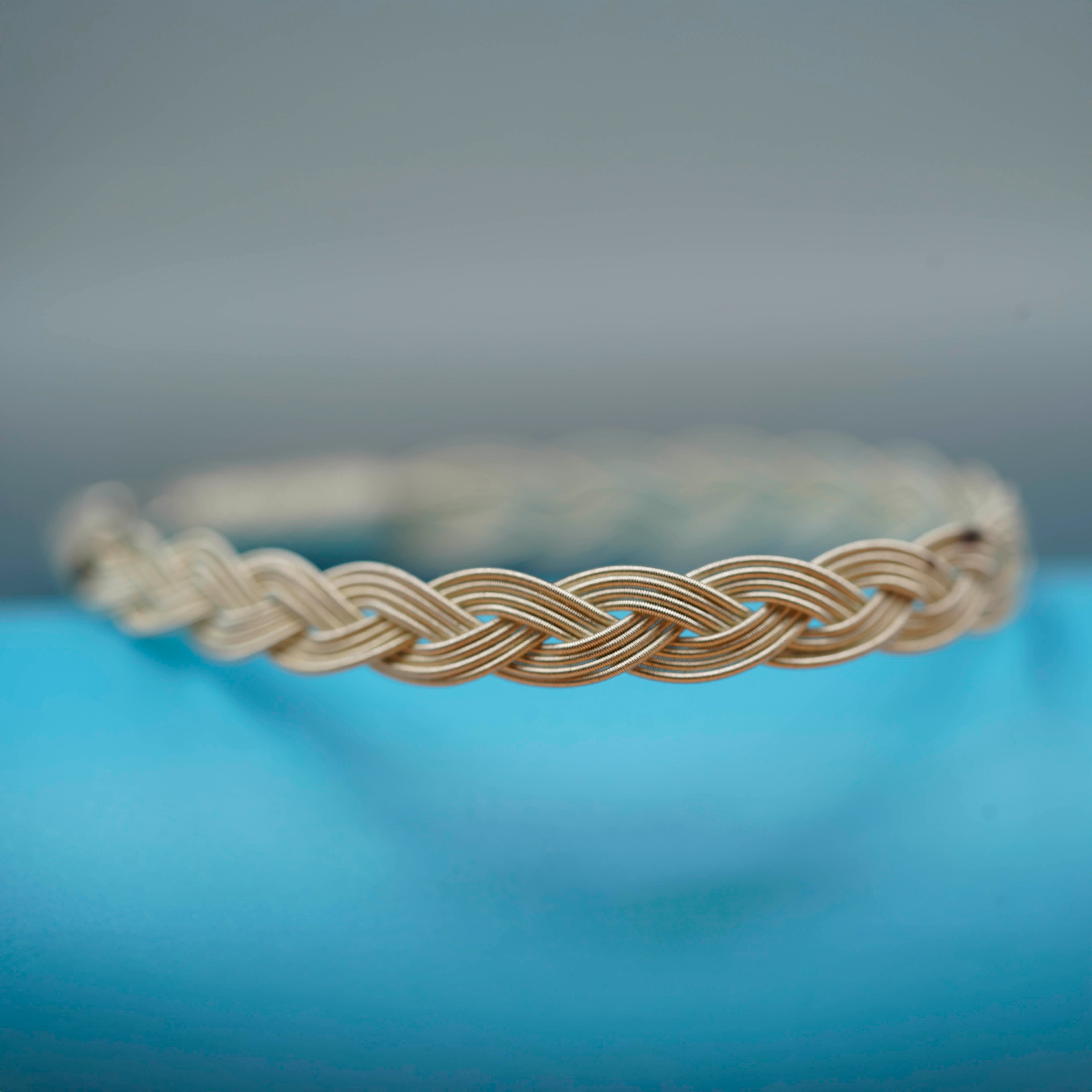 Royal Braid, White, Unisex Bracelet