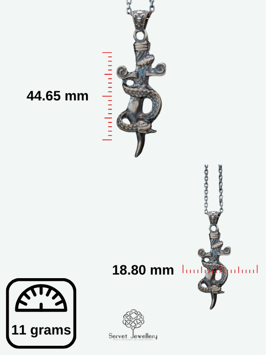 Savaşçı Yılan Kolye