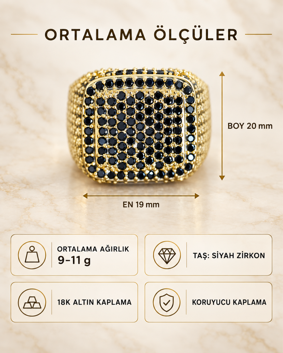 Siyah Dokuma Yüzük