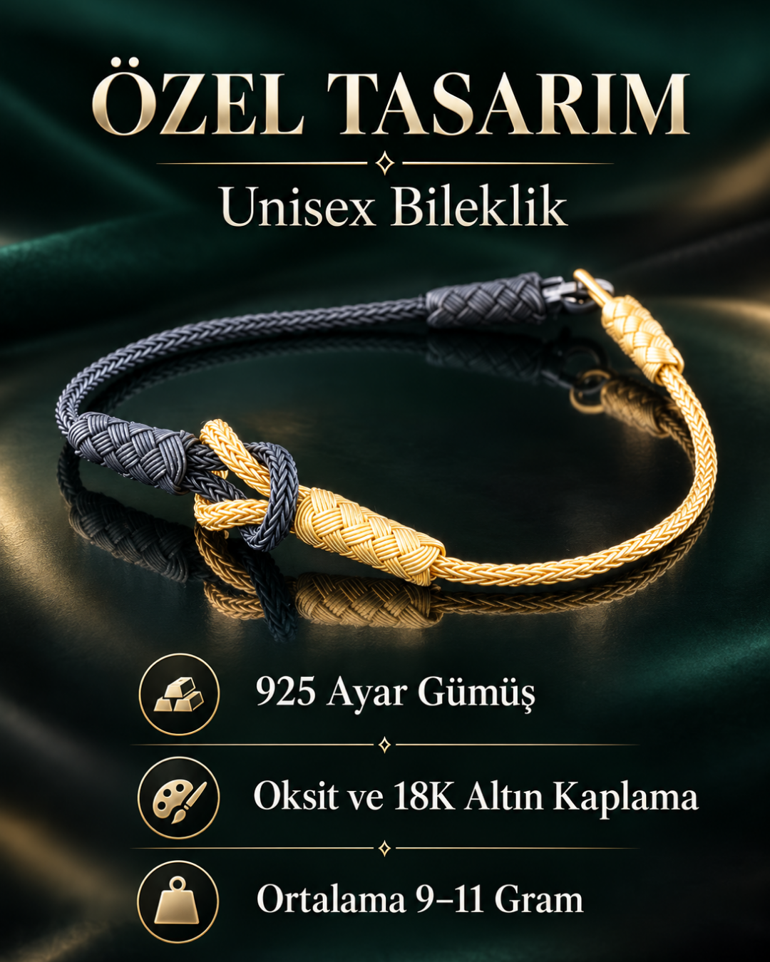 Taç Gümüş Bileklik
