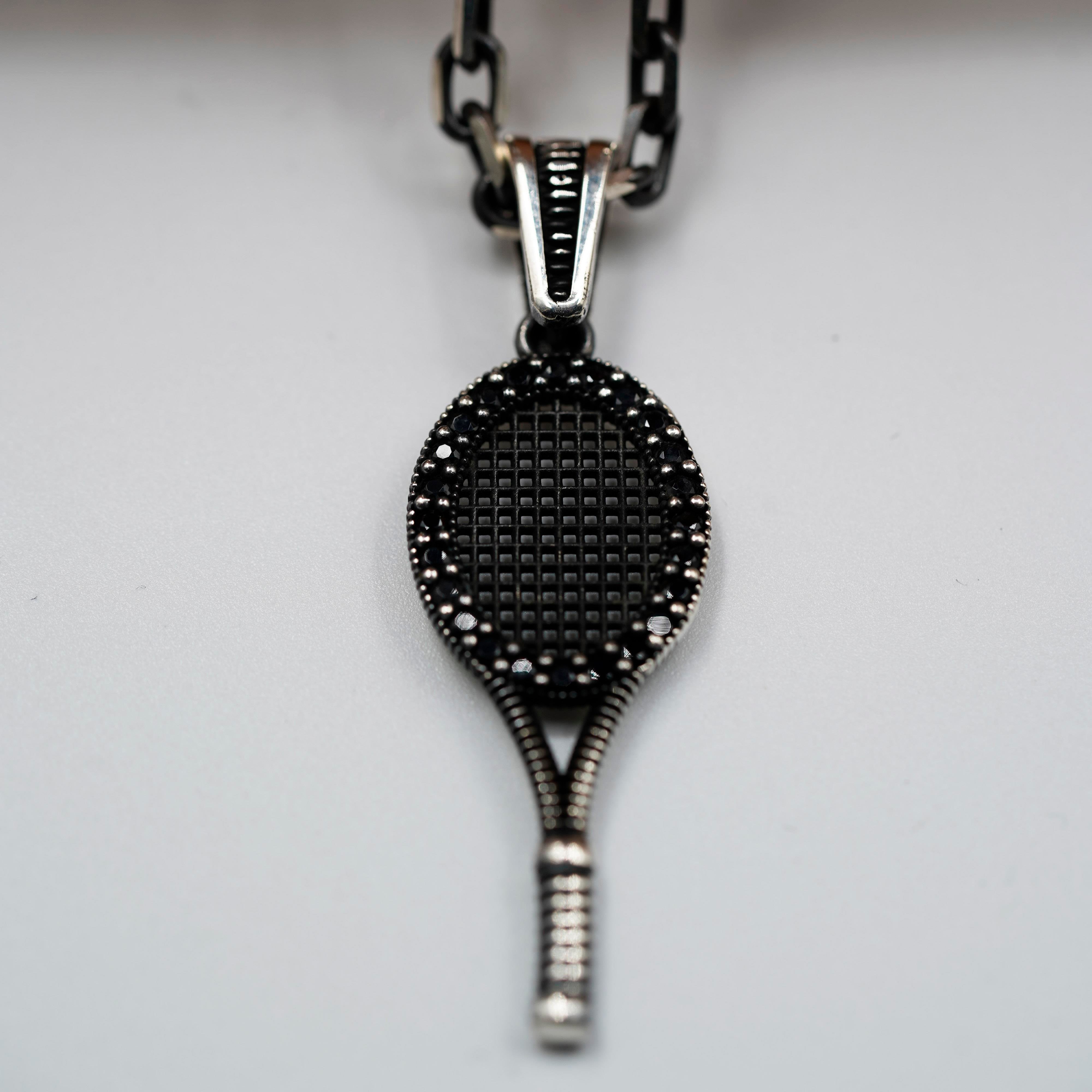 Tenis Gümüş Kolye
