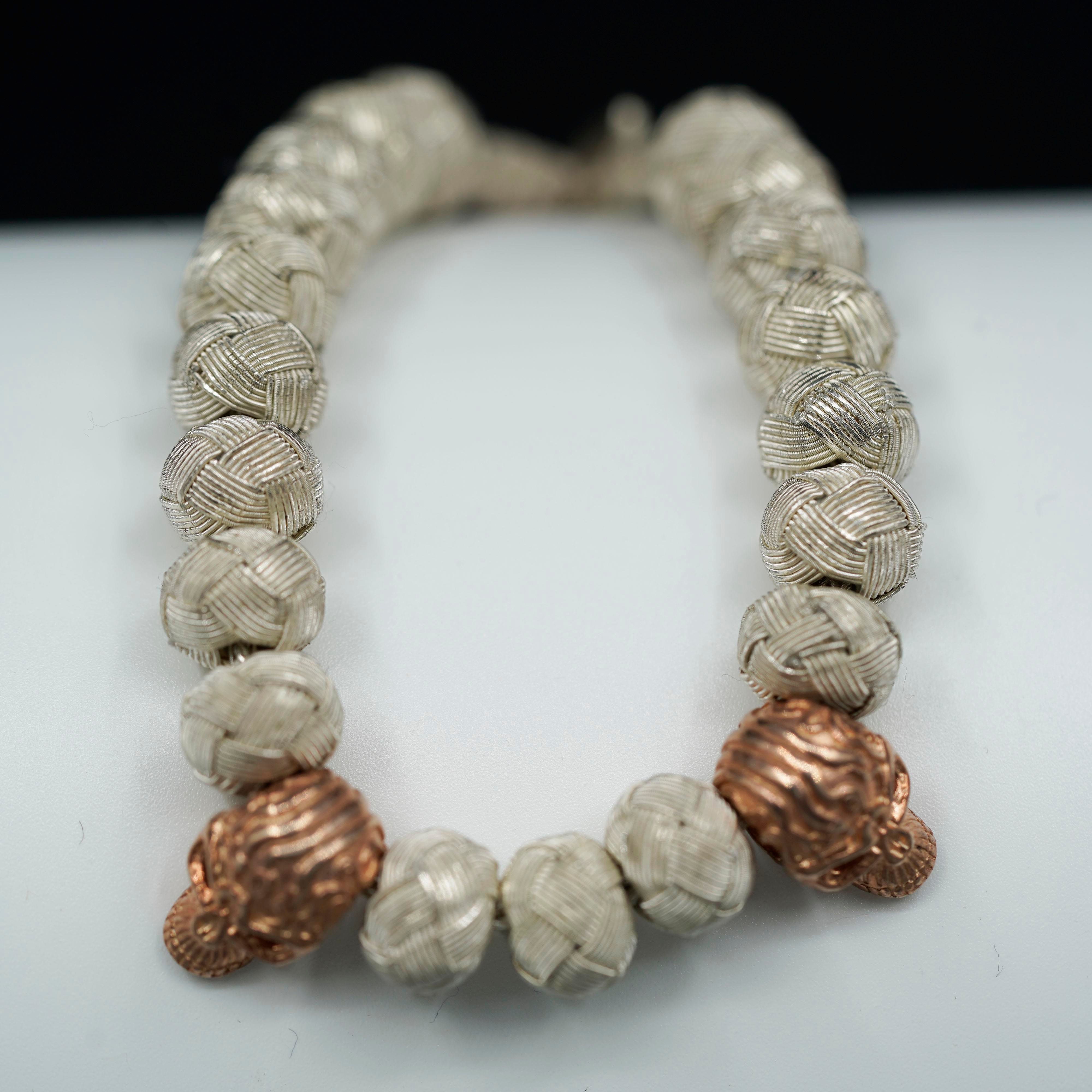 White Soul, Rose Skull, Unisex Bracelet