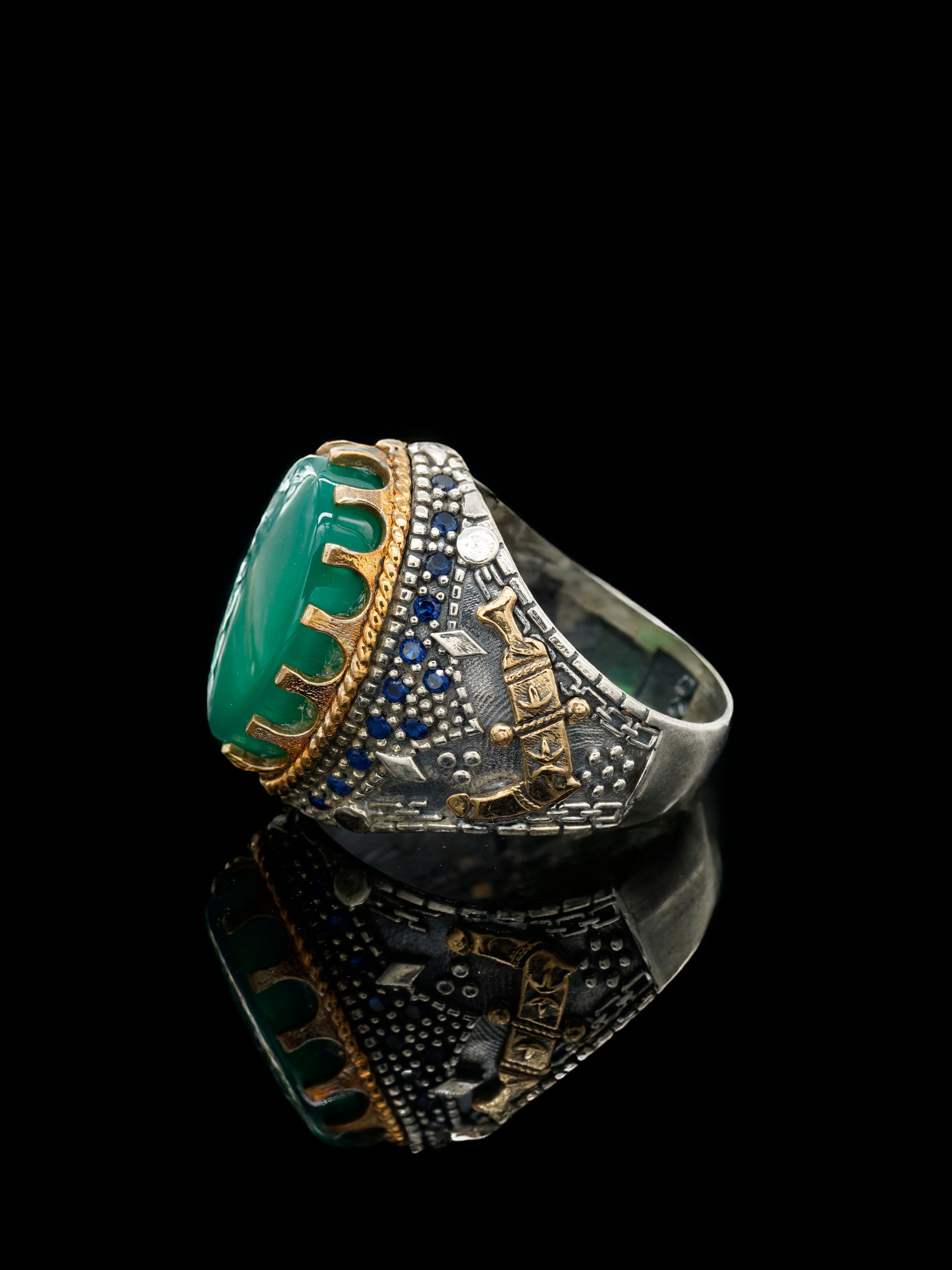 Luxury Yellow Bitcoin Ring