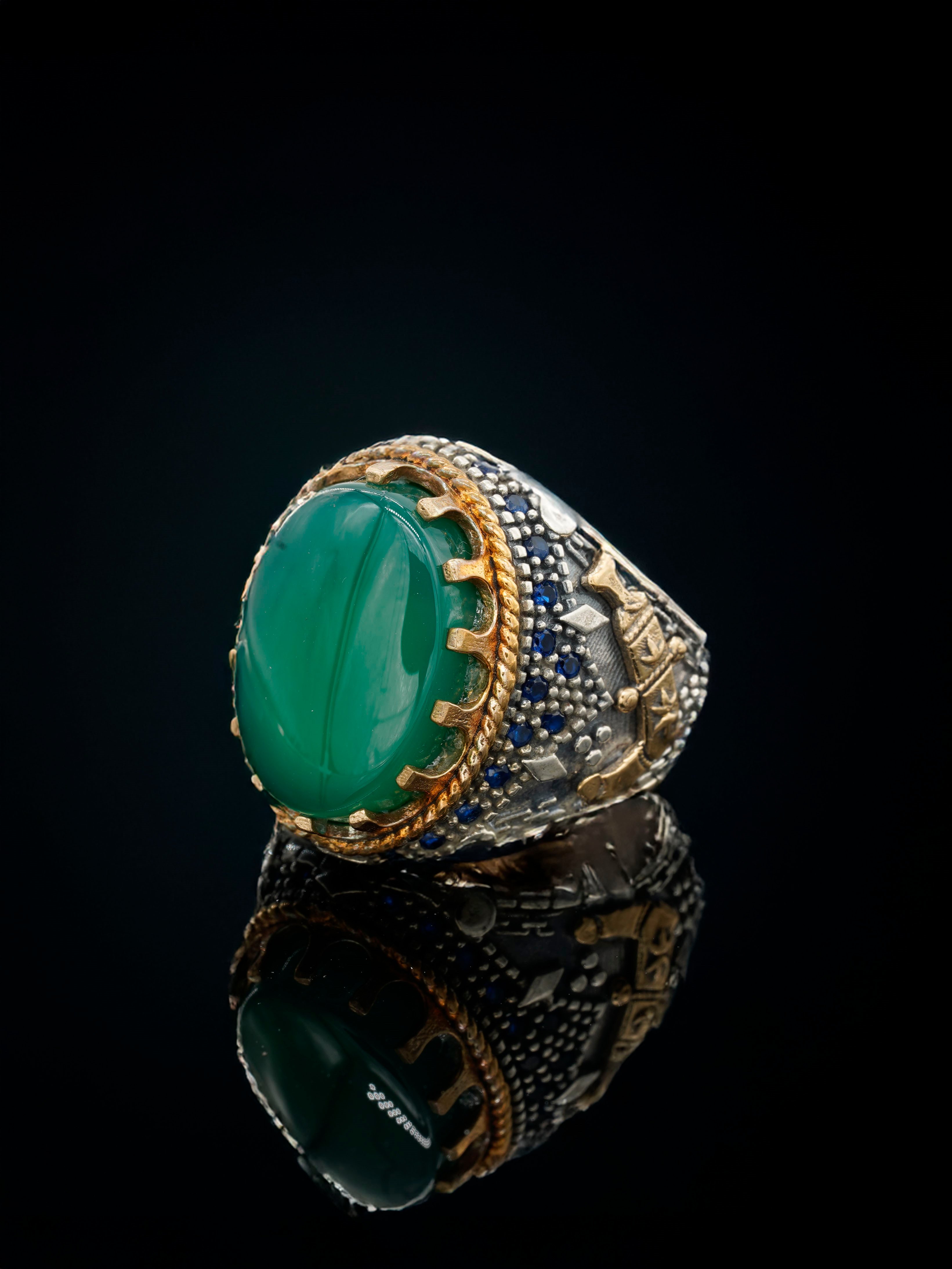 Luxury Yellow Bitcoin Ring