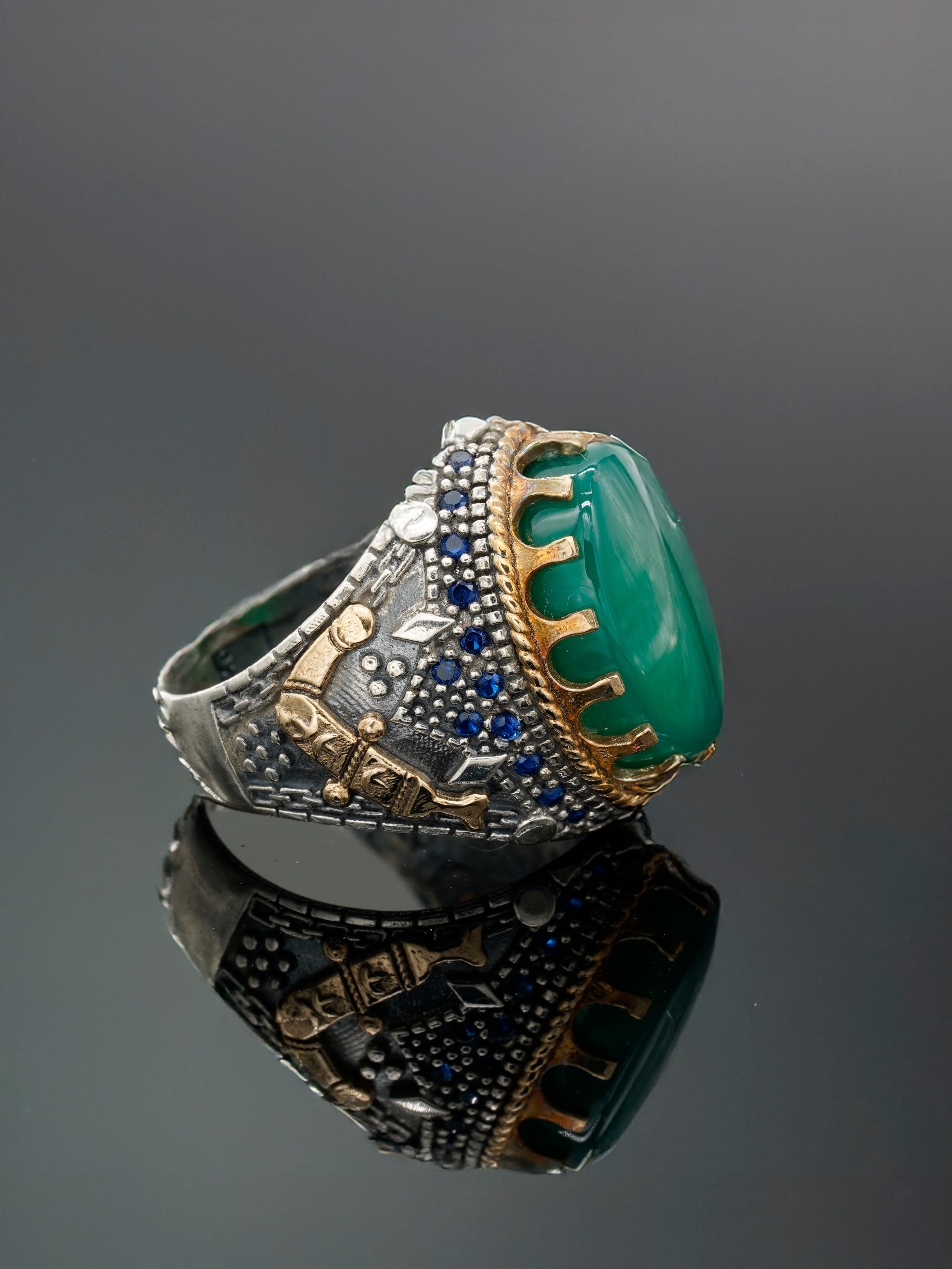 Luxury Yellow Bitcoin Ring