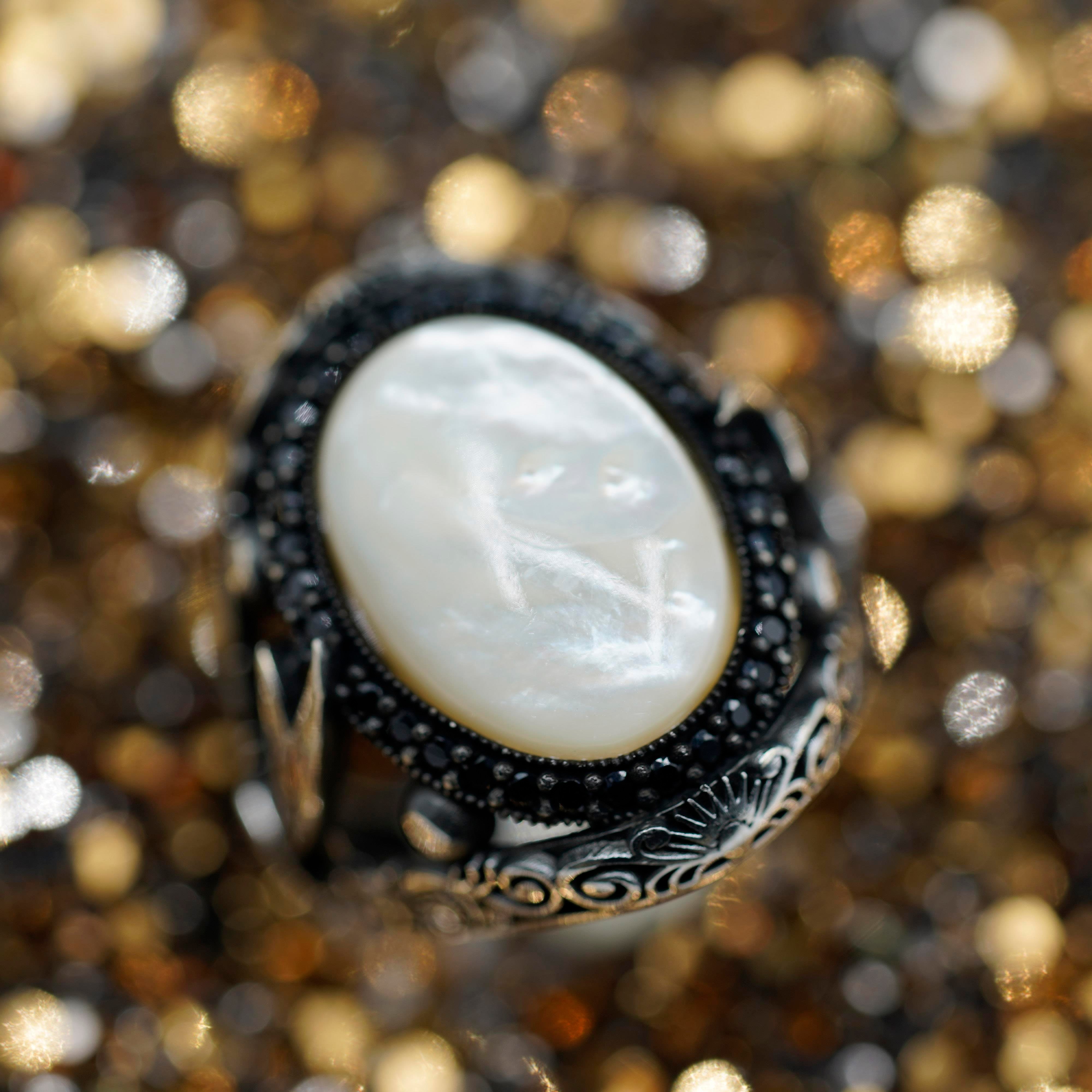 Zulfikar White Stone Ring