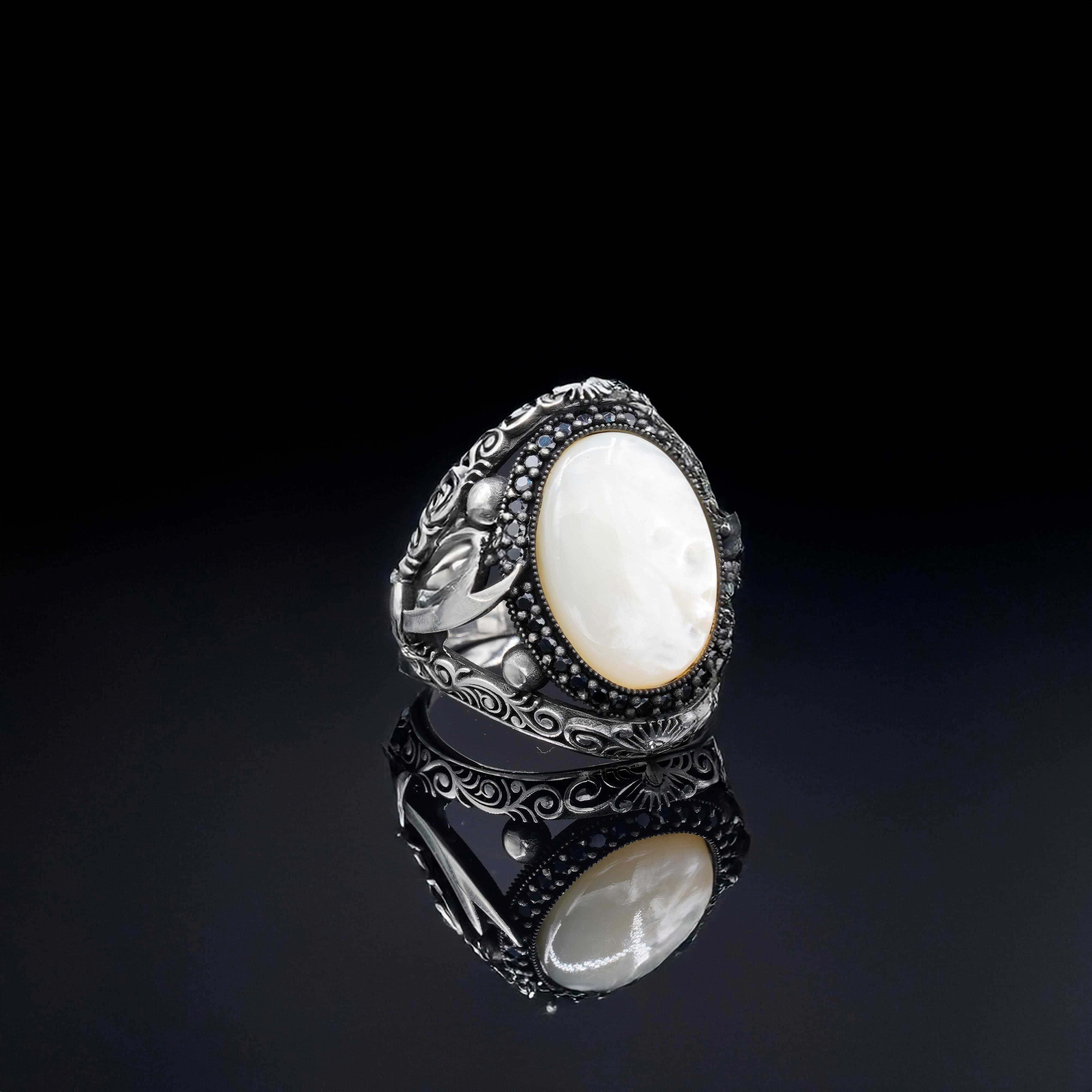 Zulfikar White Stone Ring