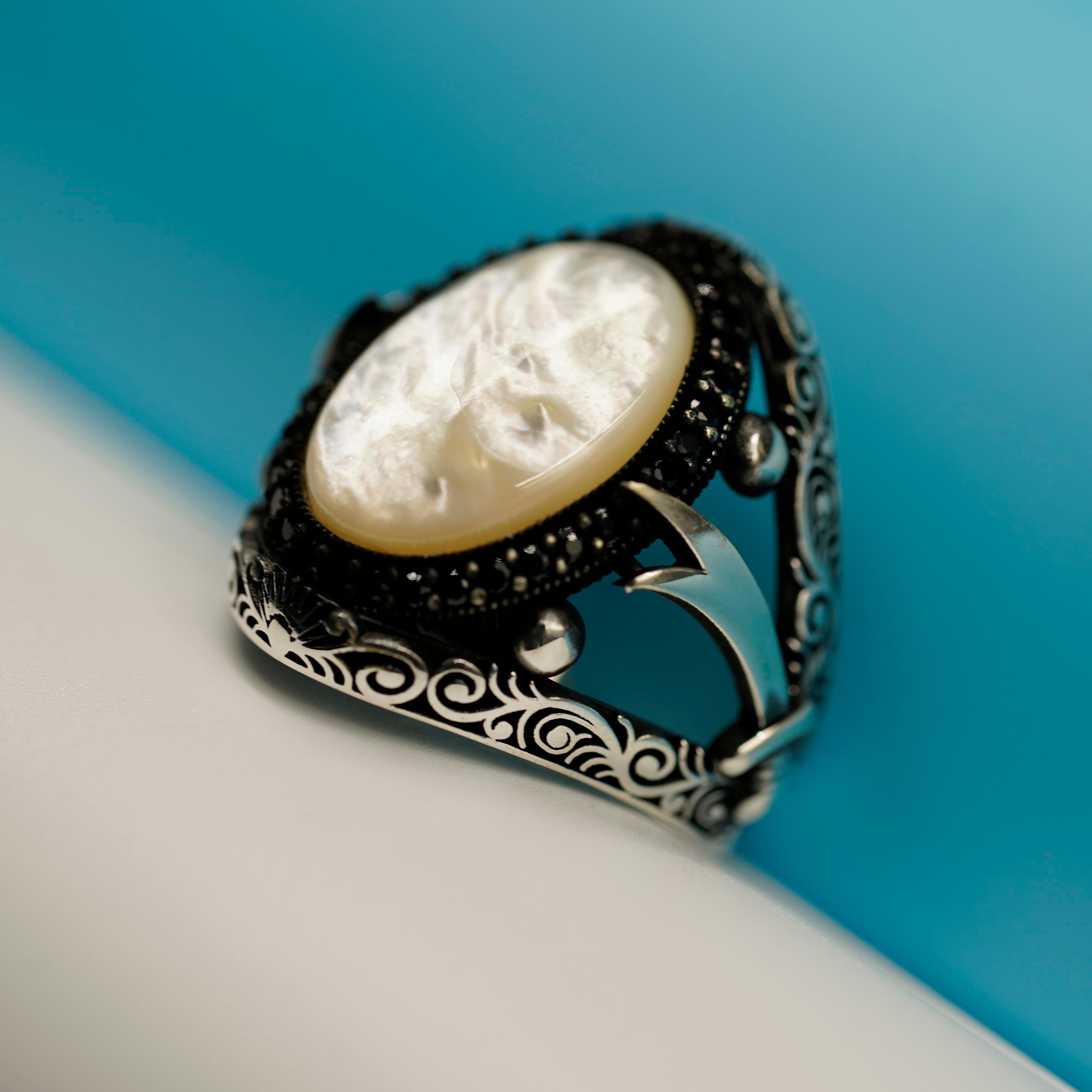 Zulfikar White Stone Ring