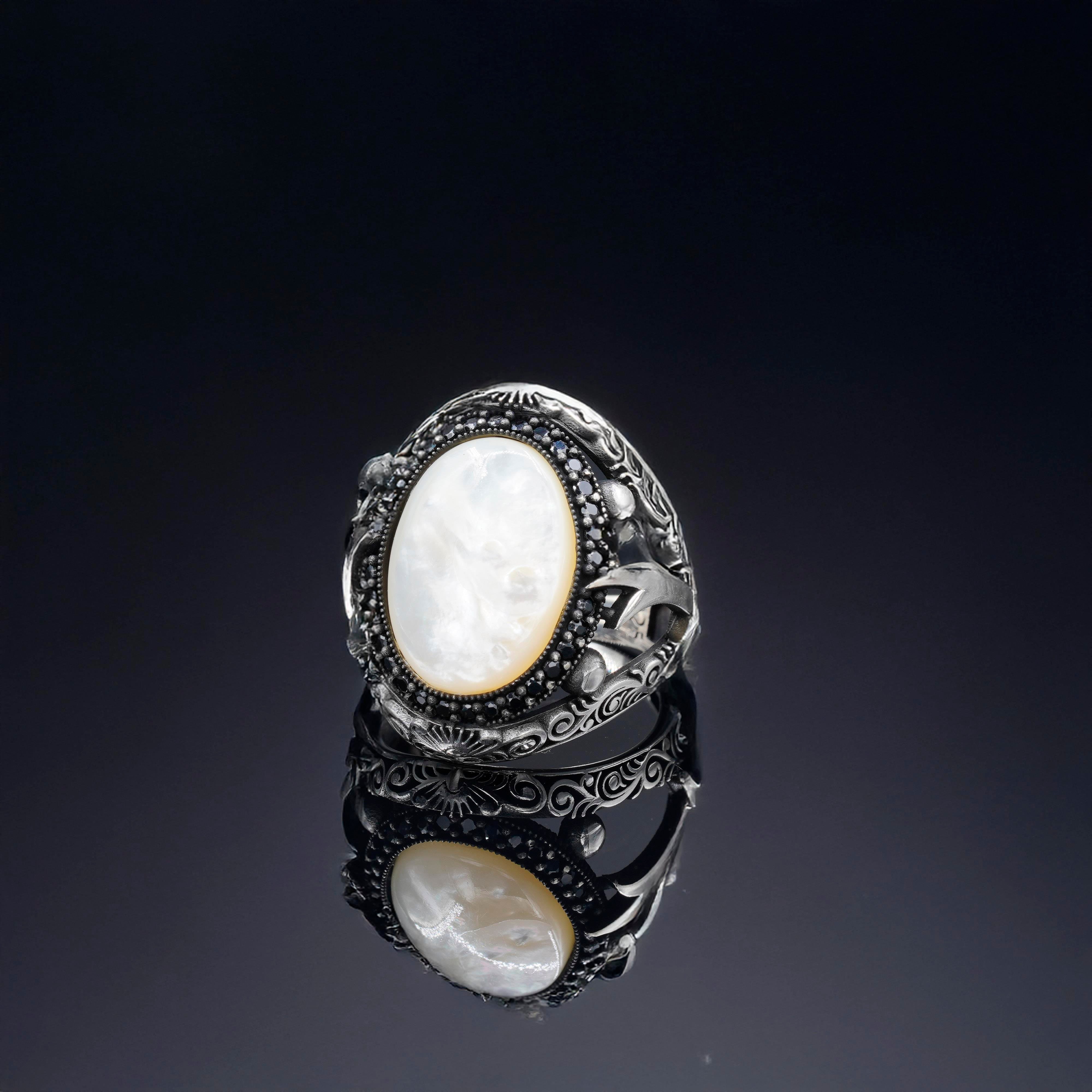 Zulfikar White Stone Ring
