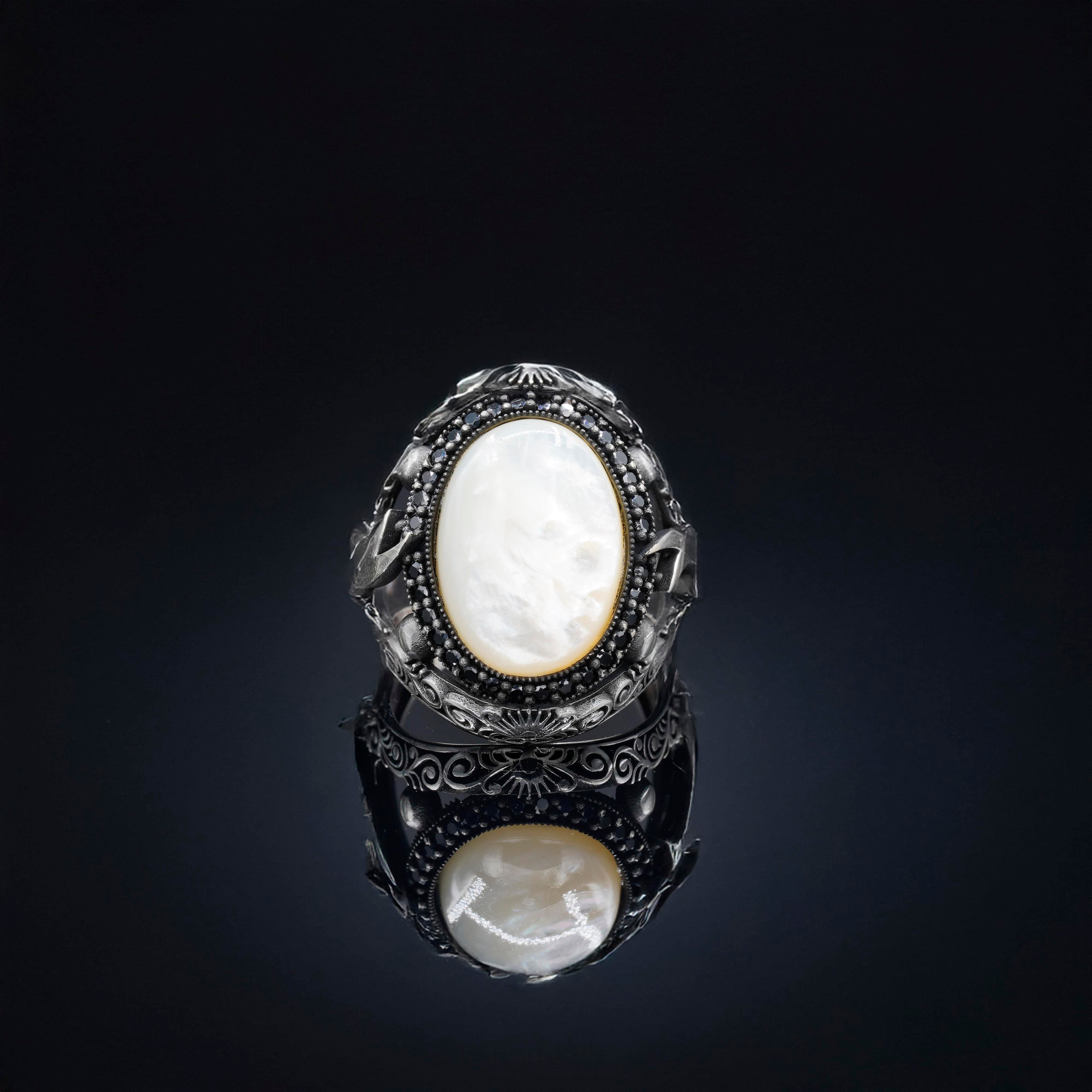 Zulfikar White Stone Ring