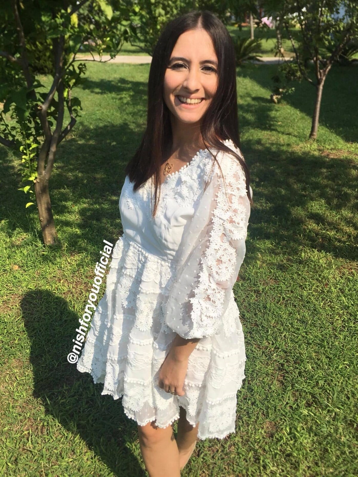 BEYAZ MİNİ TASARIM ELBİSE