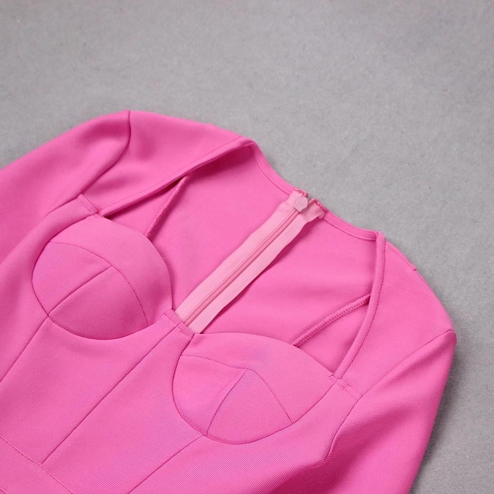 Pembe Mini Tasrım Elbise