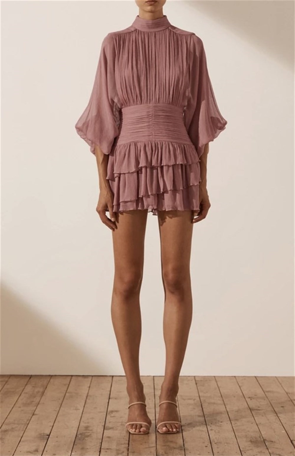 Şifon Mini Tasarım Elbise