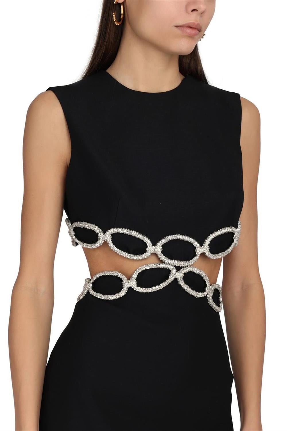 Siyah Mini Tasarım Elbise