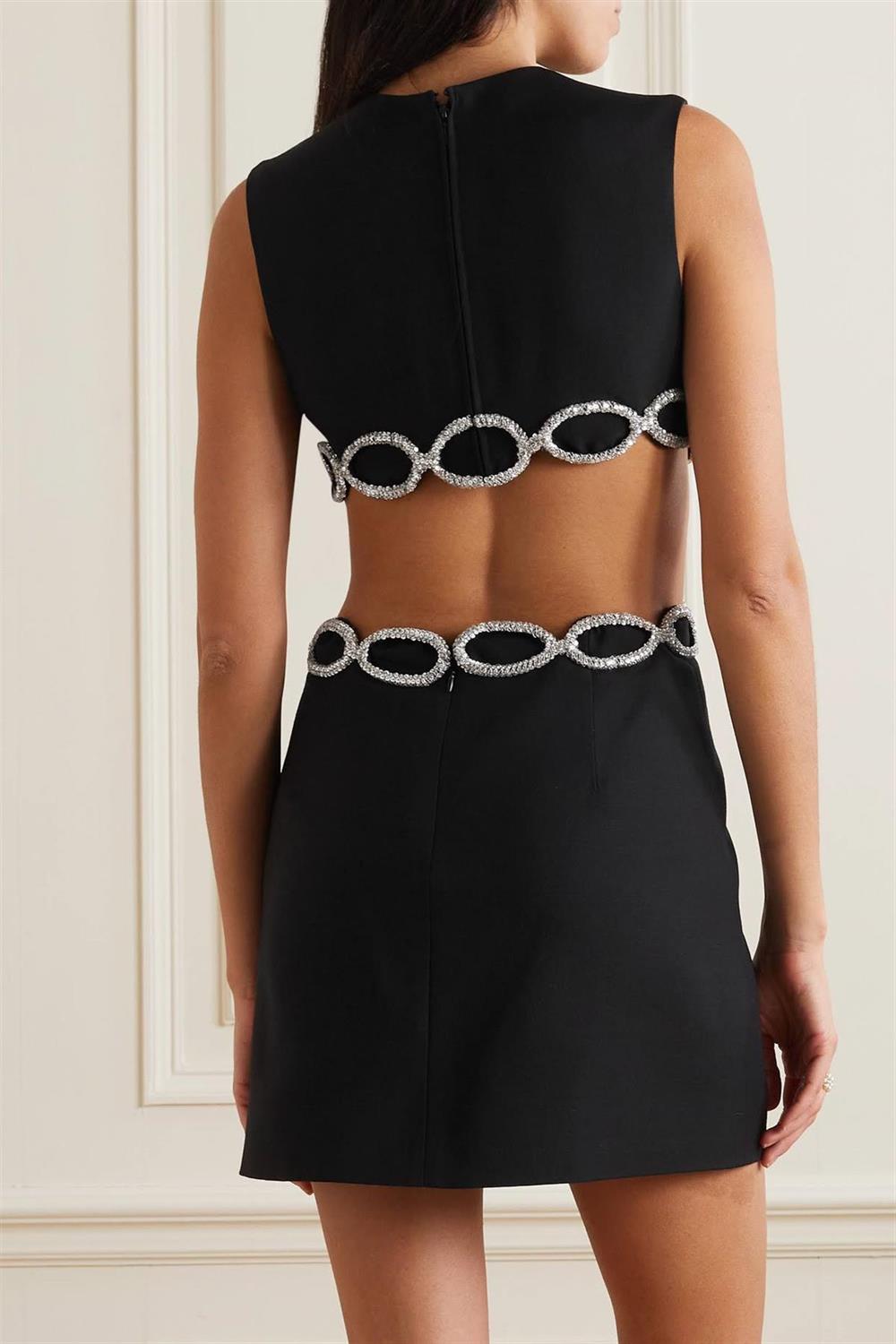 Siyah Mini Tasarım Elbise