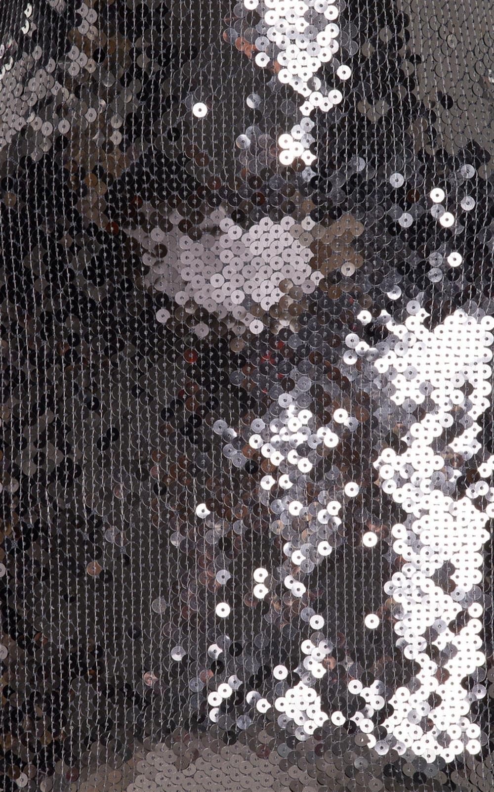 Siyah Payetli Mini Tasarım Elbise