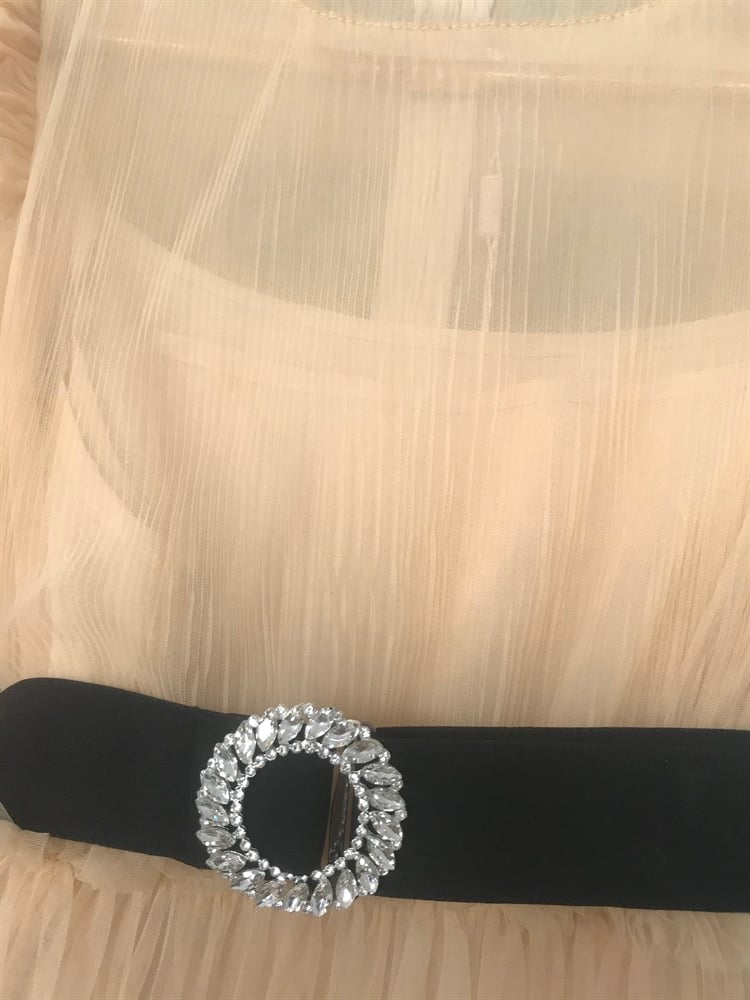Ten Rengi Maxi Tütü Tasarım Elbise (KEMER DAHİL)