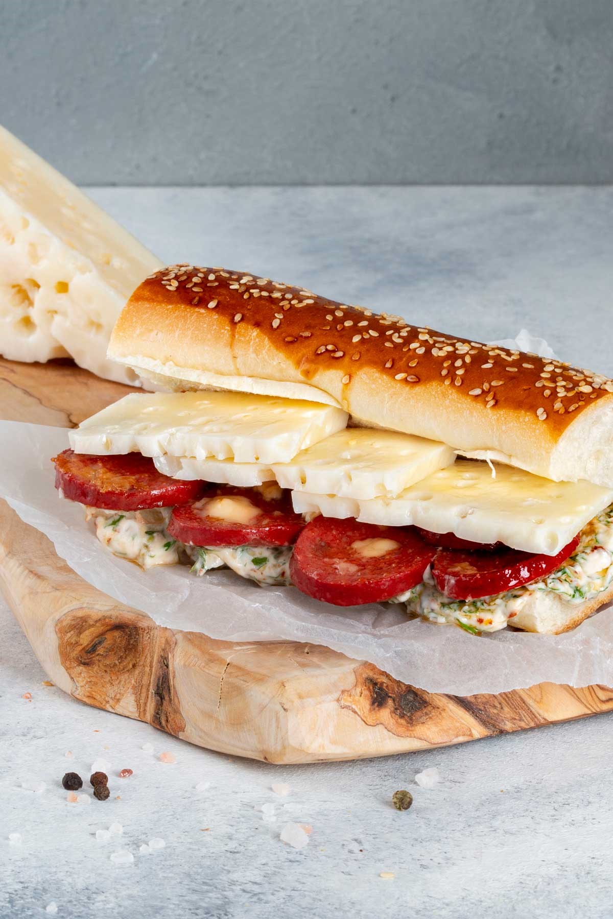 Emmental Peynirli Dana Fermente Sucuk