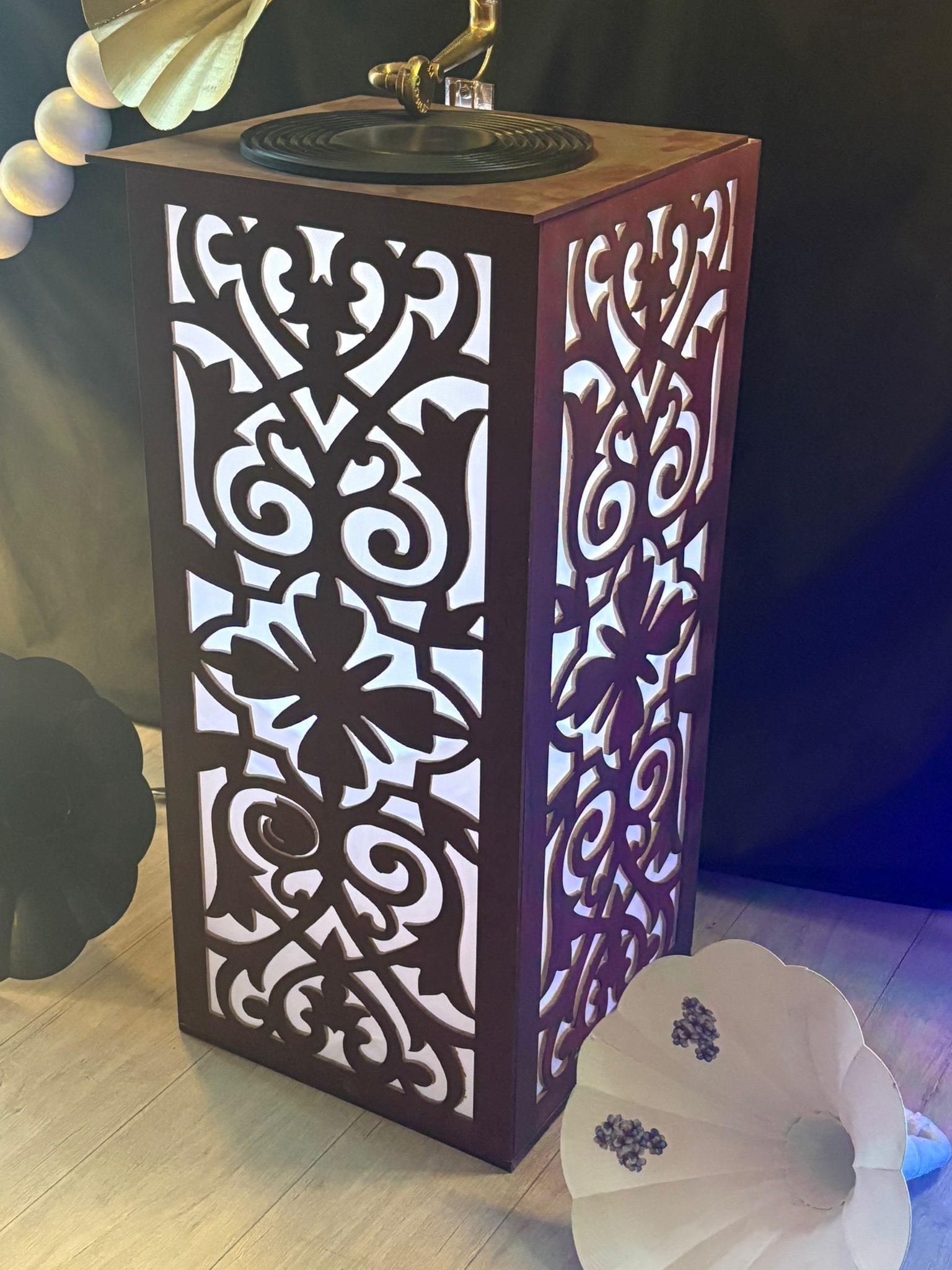 dekoratif gramafon osmanlı desenli