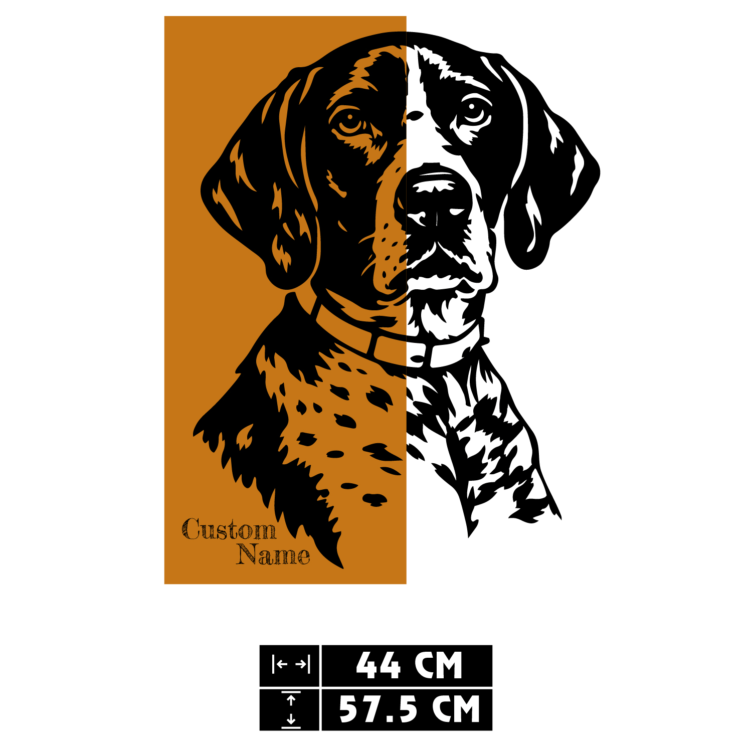 Özgür B. İçin Özel Olarak Tasarlanmış Ahşap - Metal Tablo - Evcil Hayvana Özel Duvar Dekoru