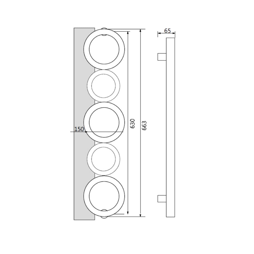 SOHO Çekme Kol 663x630x65 MM Altın