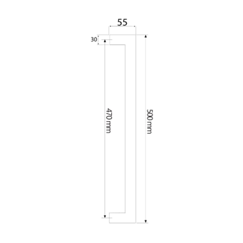 SOHO Çekme Kol Trend 500x30x15 Pur Bronz