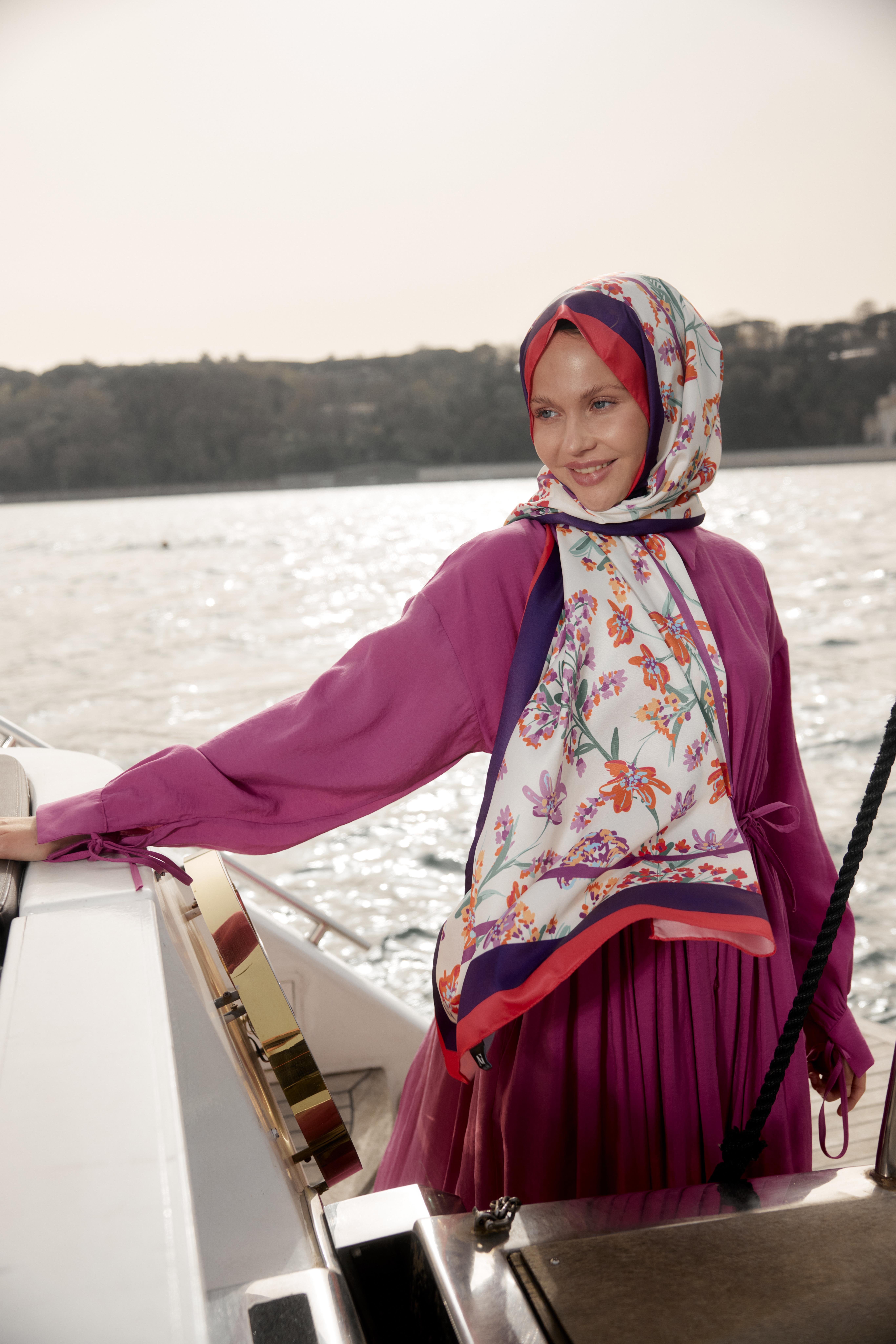 Fuşya Hazel Şal