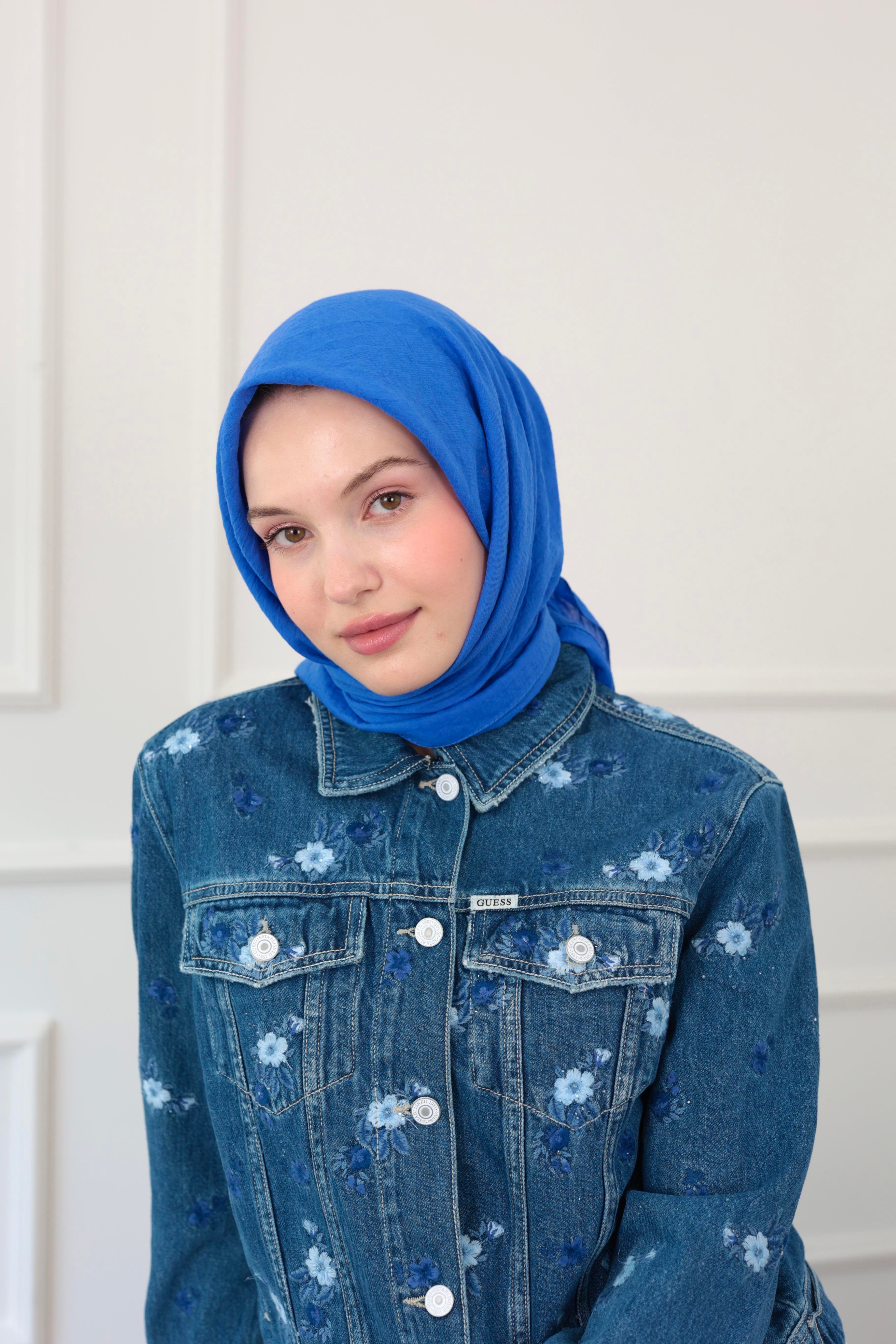 Saks Mavi Candy Eşarp