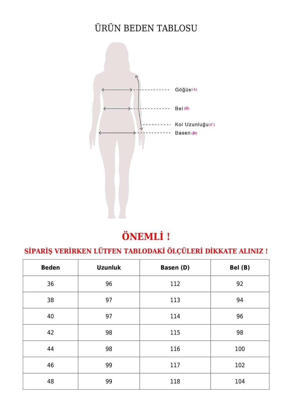 Beli Lastikli Cepli Bol Paça Kot Pantolon  -Siyah-136-0840-R01