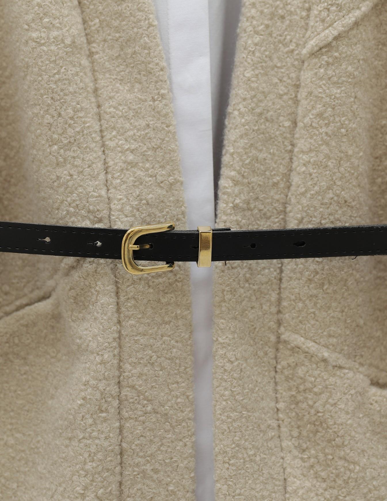 Cepli Balon Kol Oversize Buklet Ceket -Taş