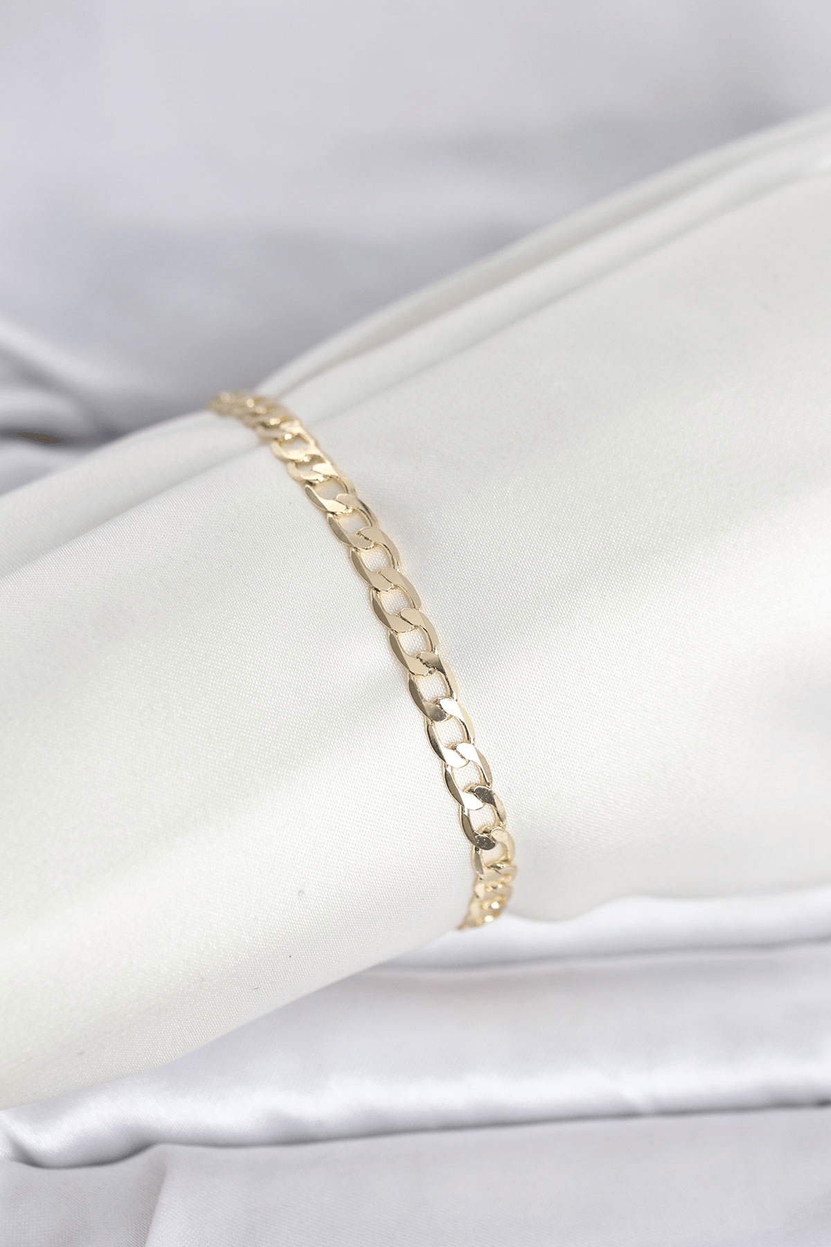 CM 14K Gold Renk Halka Zincir Model Kadın Bileklik