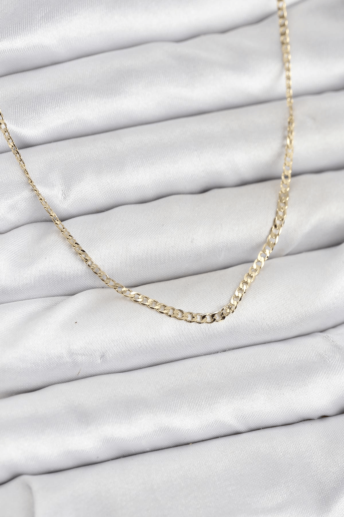 CM 14K Gold Renk Pirinç Zincir Model Kadın Kolye
