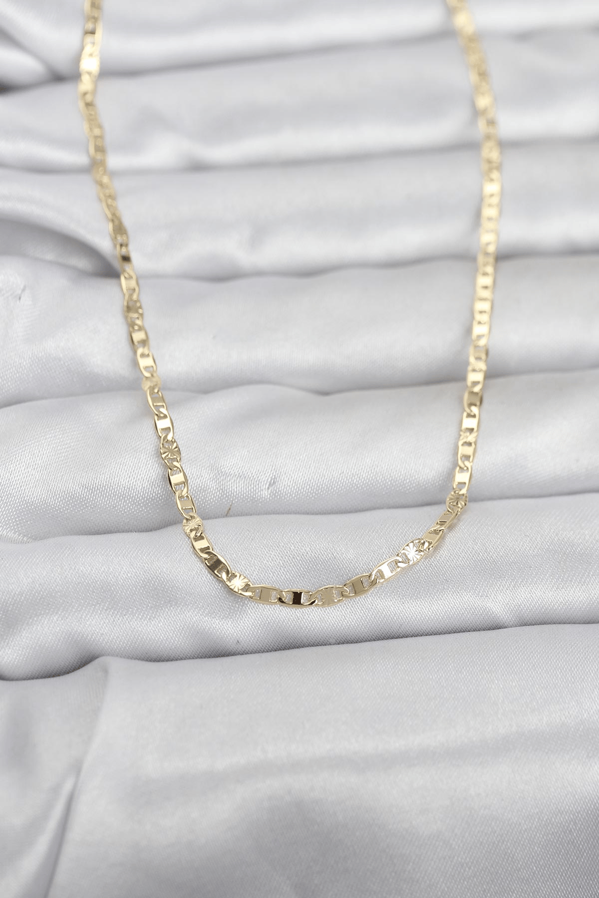 CM 14K Gold Renk Zincir Model 60 cm Kadın Kolye