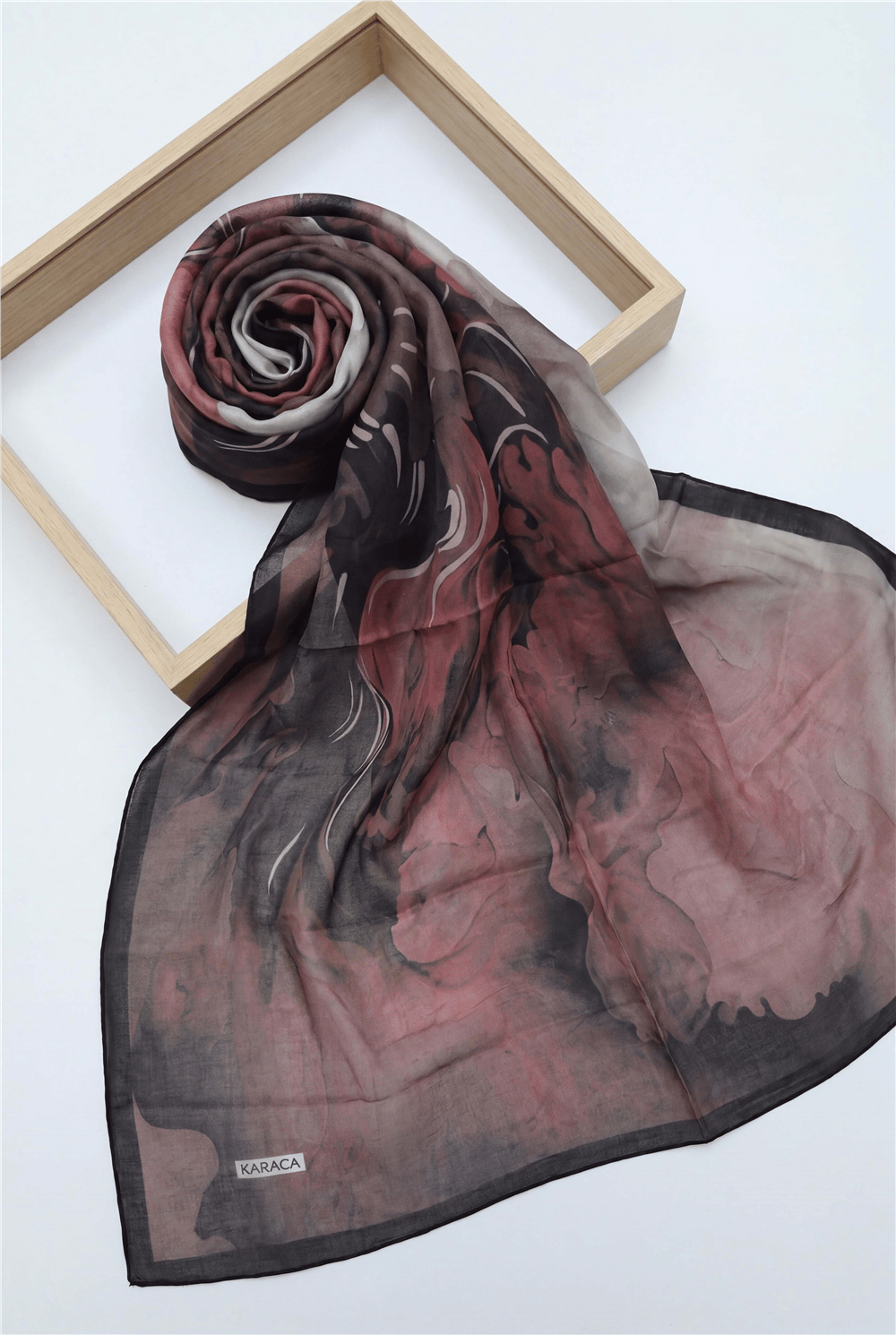 Doğal Viskon Şal -Bordo-Şal-201-10112-R04