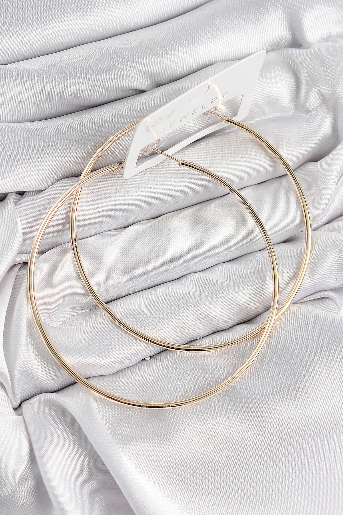 Pirinç Halka Model Gold Renk Kadın Küpe