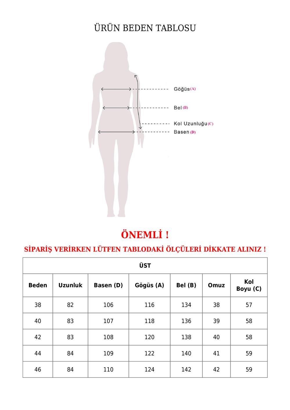 Robası Fırfırlı Kolu Lastikli Bol Paça Pantolonlu Kot Takım  -Antrasit-186-4462-R64