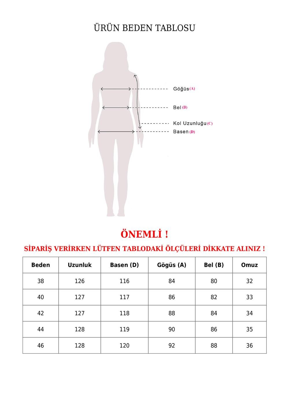 Tünel Bağcıklı V Yaka Kot Jile -Mavi-186-5771-R31
