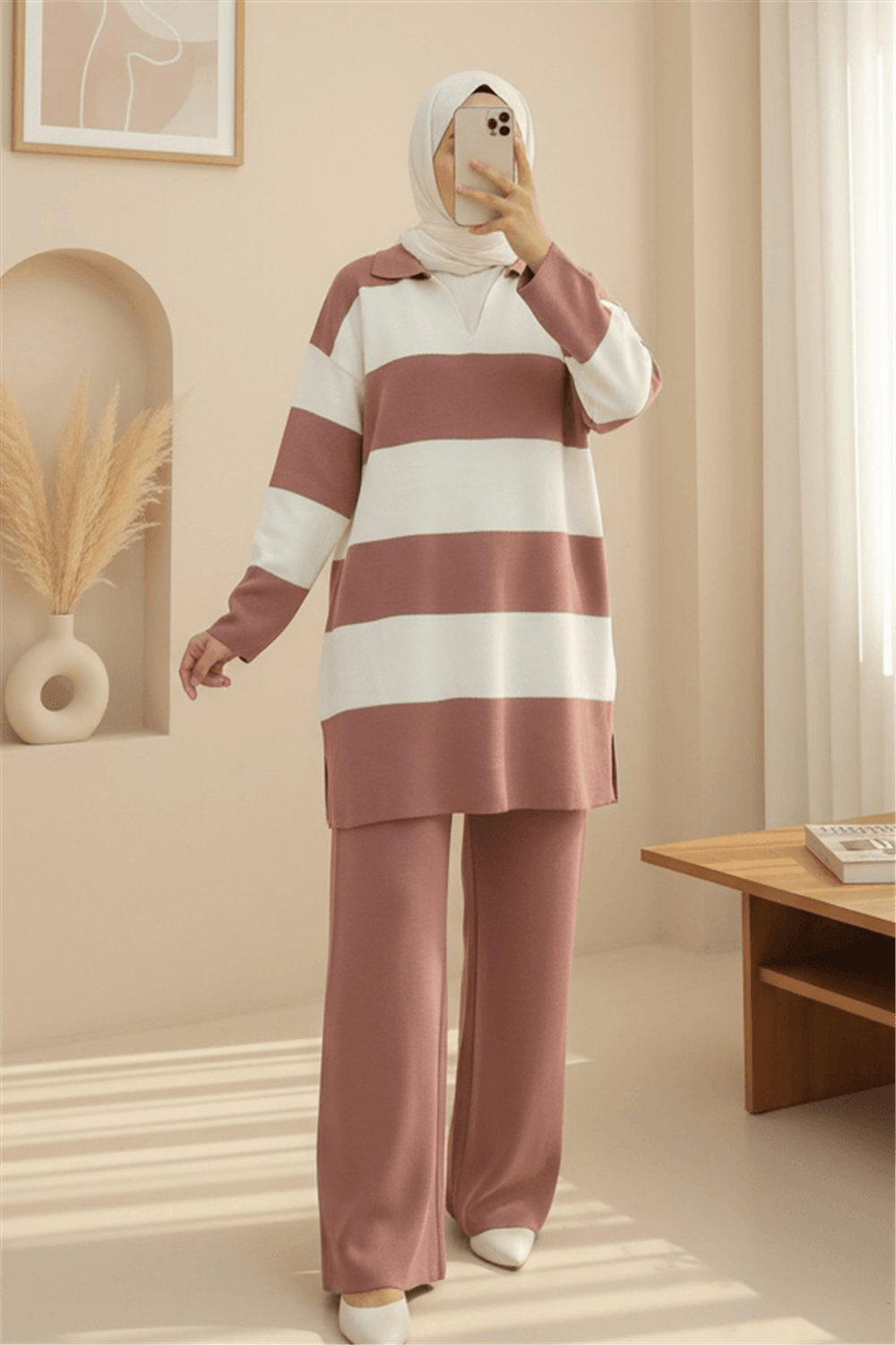 V Yaka Pantolonlu Triko Takım -G.Kurusu-Takım-384-5010-R27