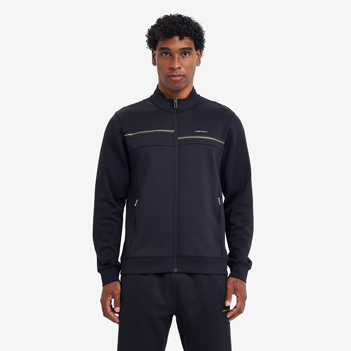 Lescon Erkek Fermuarlı Kapüşonlu Sweatshirt 26N-1128