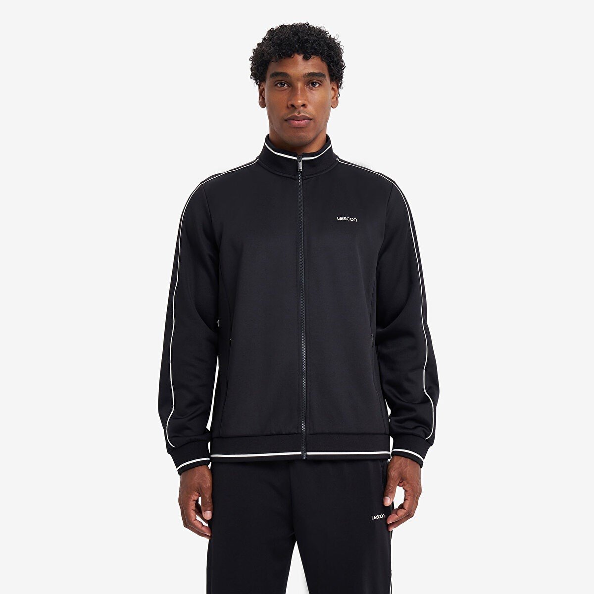 Lescon Erkek Fermuarlı Kapüşonlu Sweatshirt 26N-1150