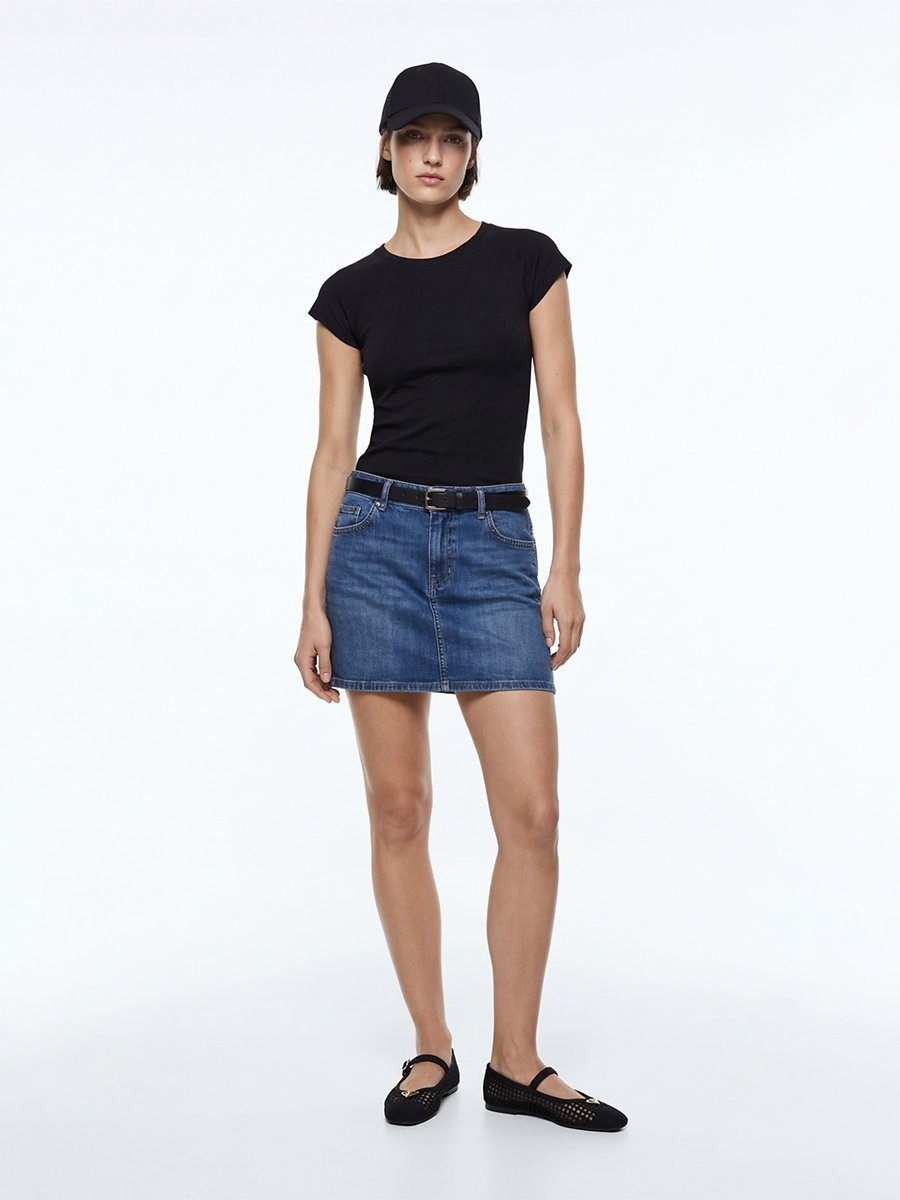 Ltb ROYEMA Ay Kol Detaylı Üste Oturan  Kadın T-shırt